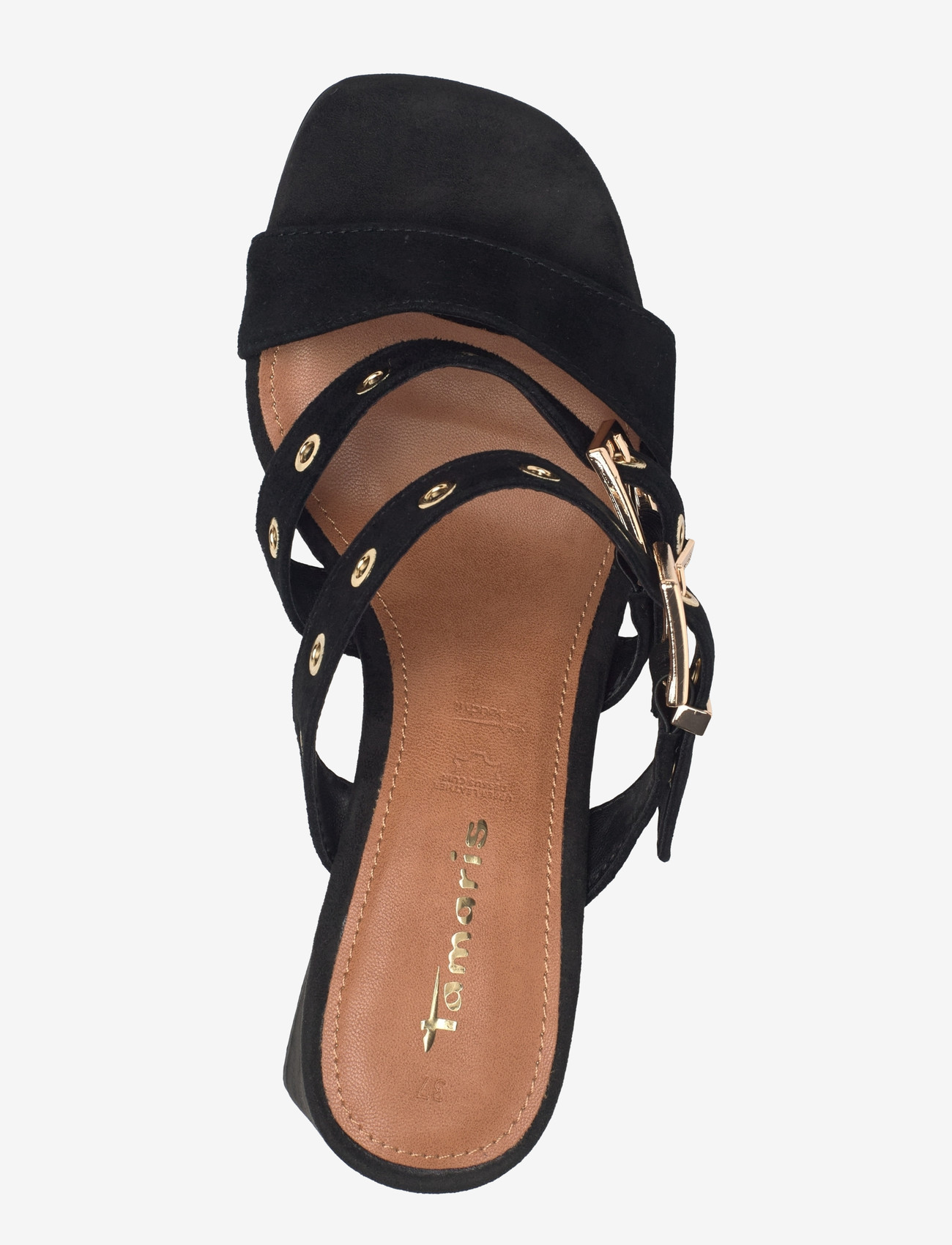 Tamaris - Women Slides - slipons med hæl - black - 3