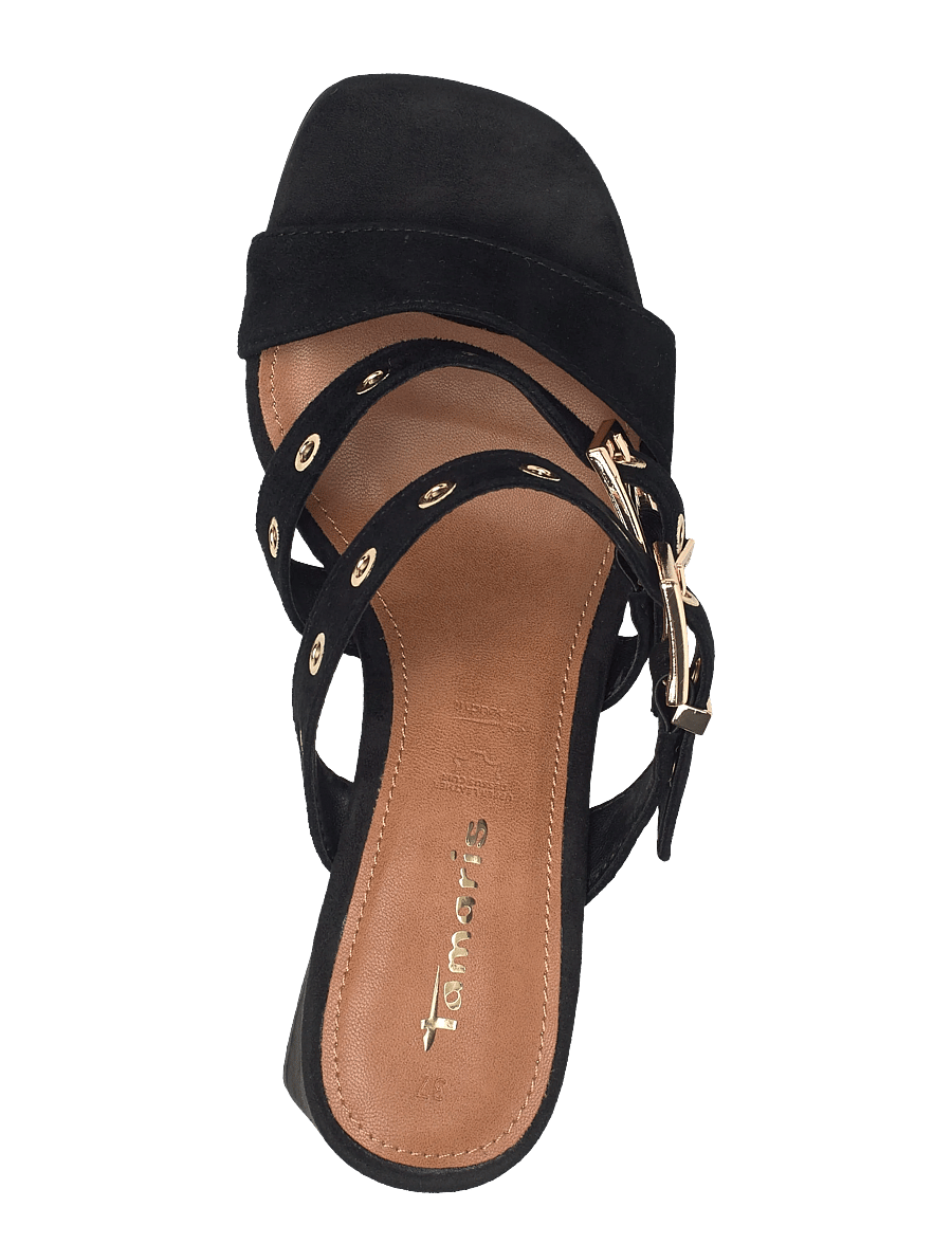 Tamaris - Women Slides - pantoletten mit absatz - black - 3