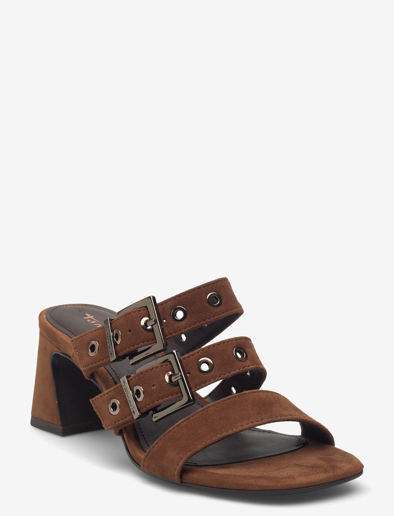 Tamaris - Women Slides - mules med hæle - cognac - 0