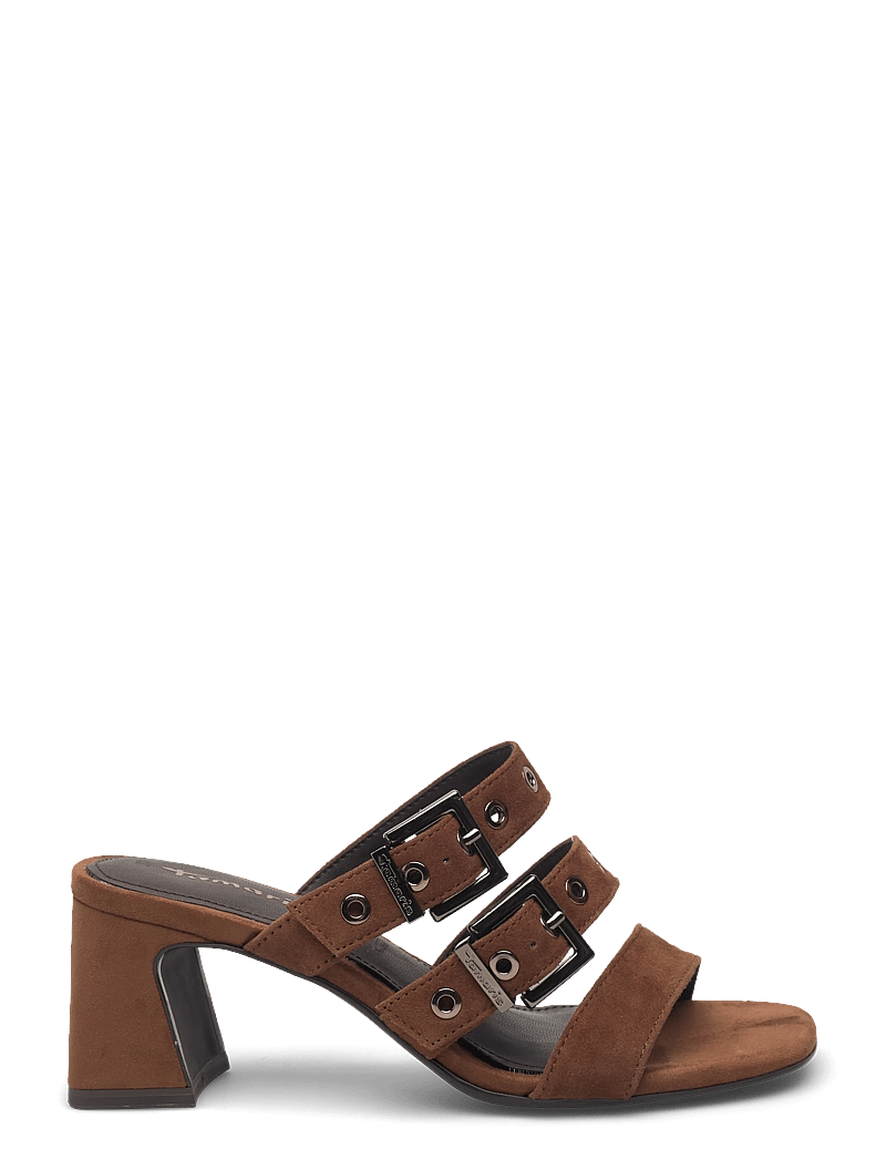 Tamaris - Women Slides - pantoletten mit absätzen - cognac - 1