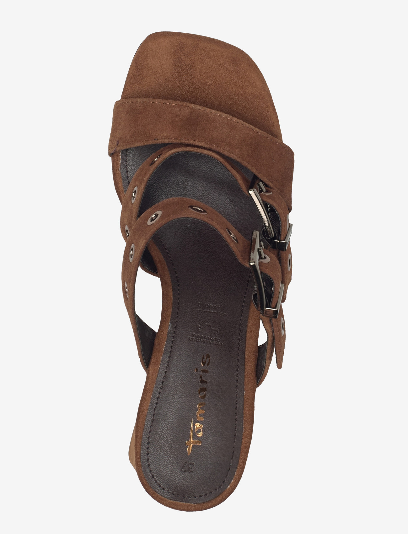 Tamaris - Women Slides - mules med hæle - cognac - 3