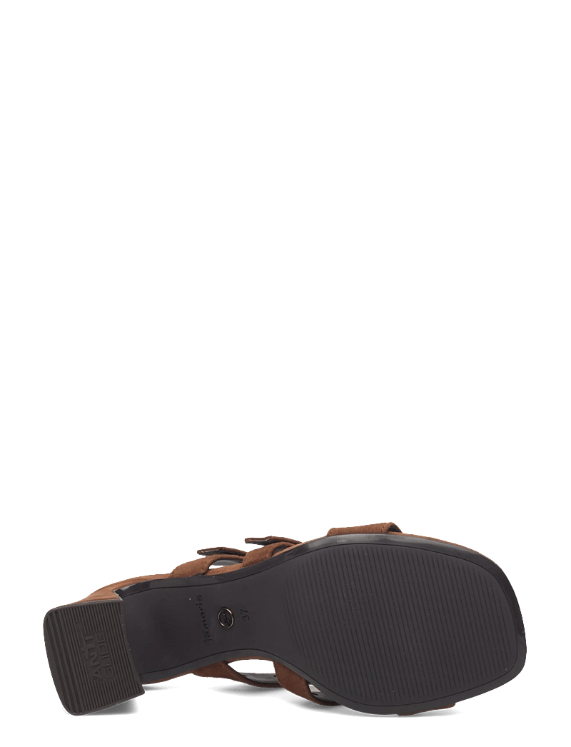 Tamaris - Women Slides - pantoletten mit absätzen - cognac - 4