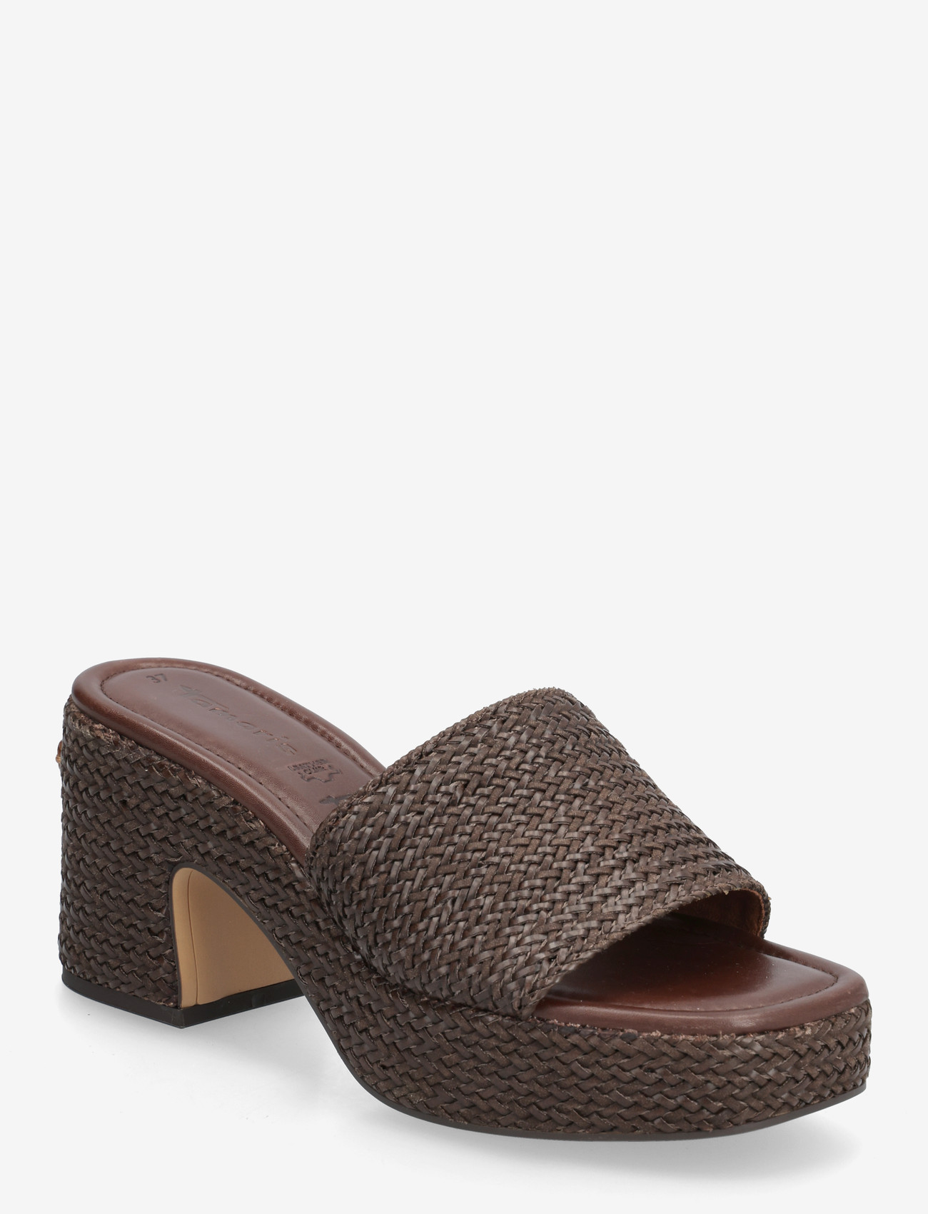 Tamaris - Women Slides - mules med hæle - mocca - 1