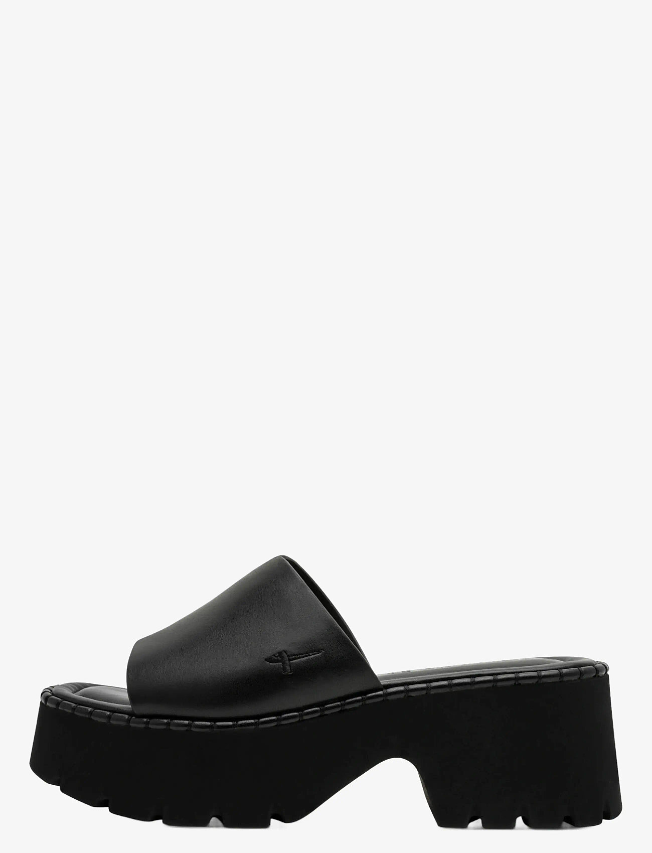 Tamaris - Women Slides - platformsandaler - black leather - 1