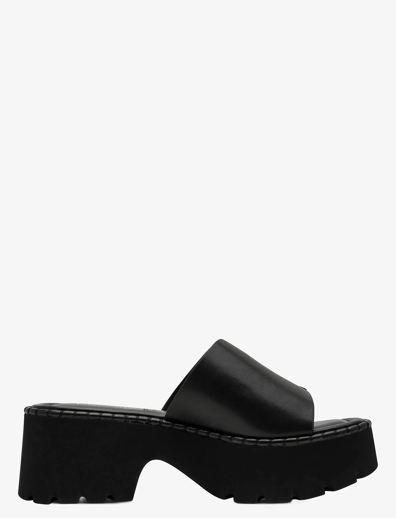 Tamaris - Women Slides - platformsandaler - black leather - 2
