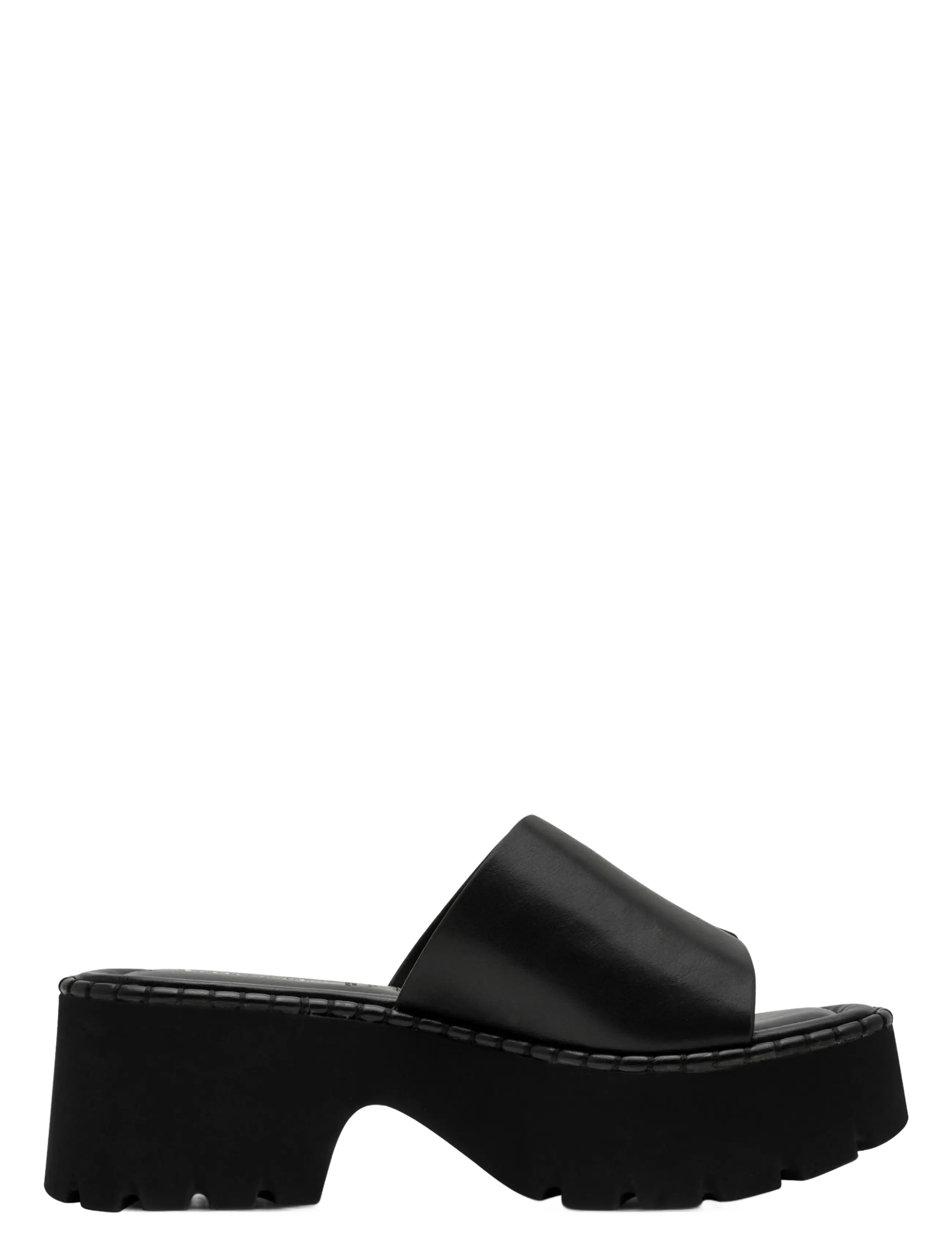 Tamaris - Women Slides - black leather - 2