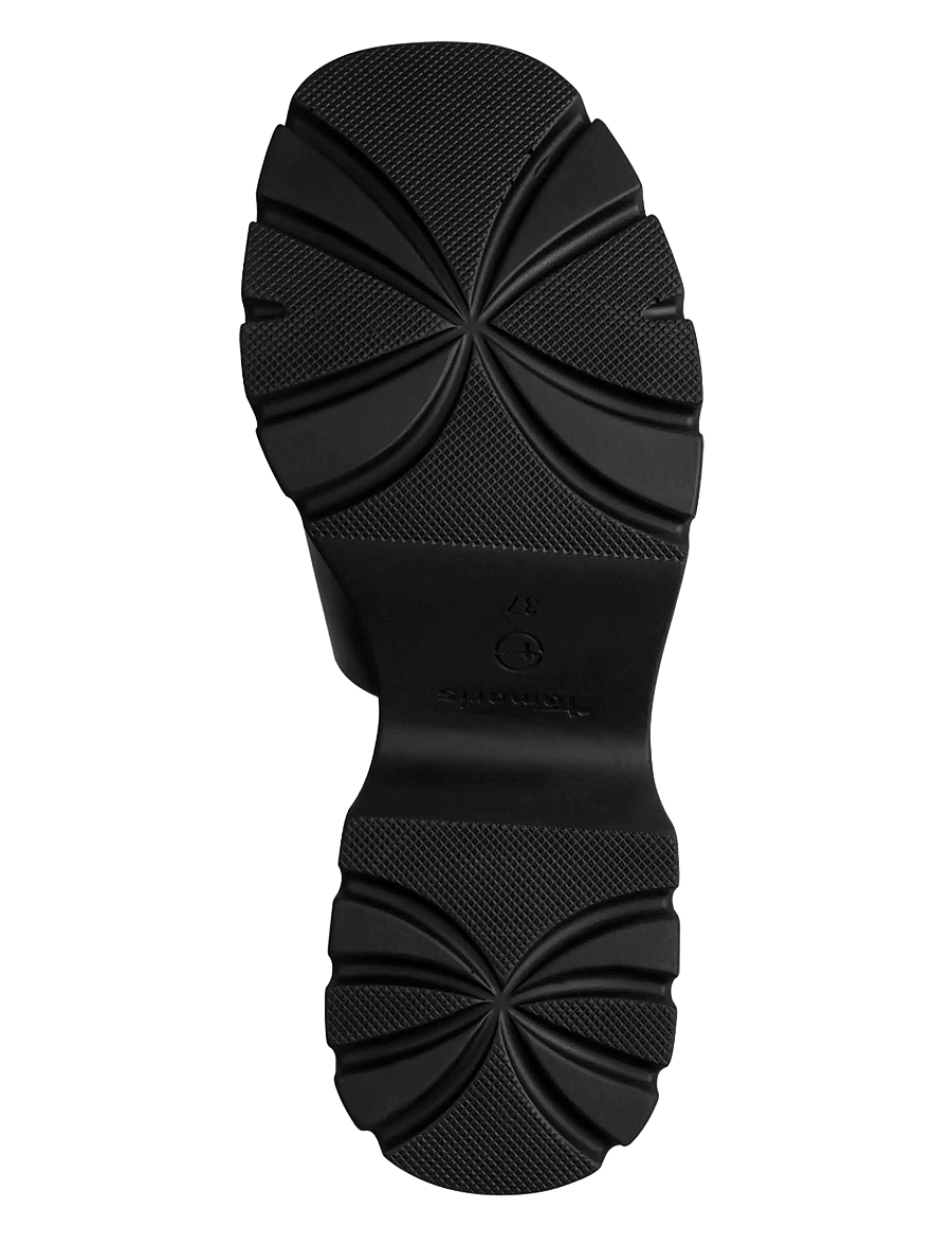 Tamaris - Women Slides - black leather - 3