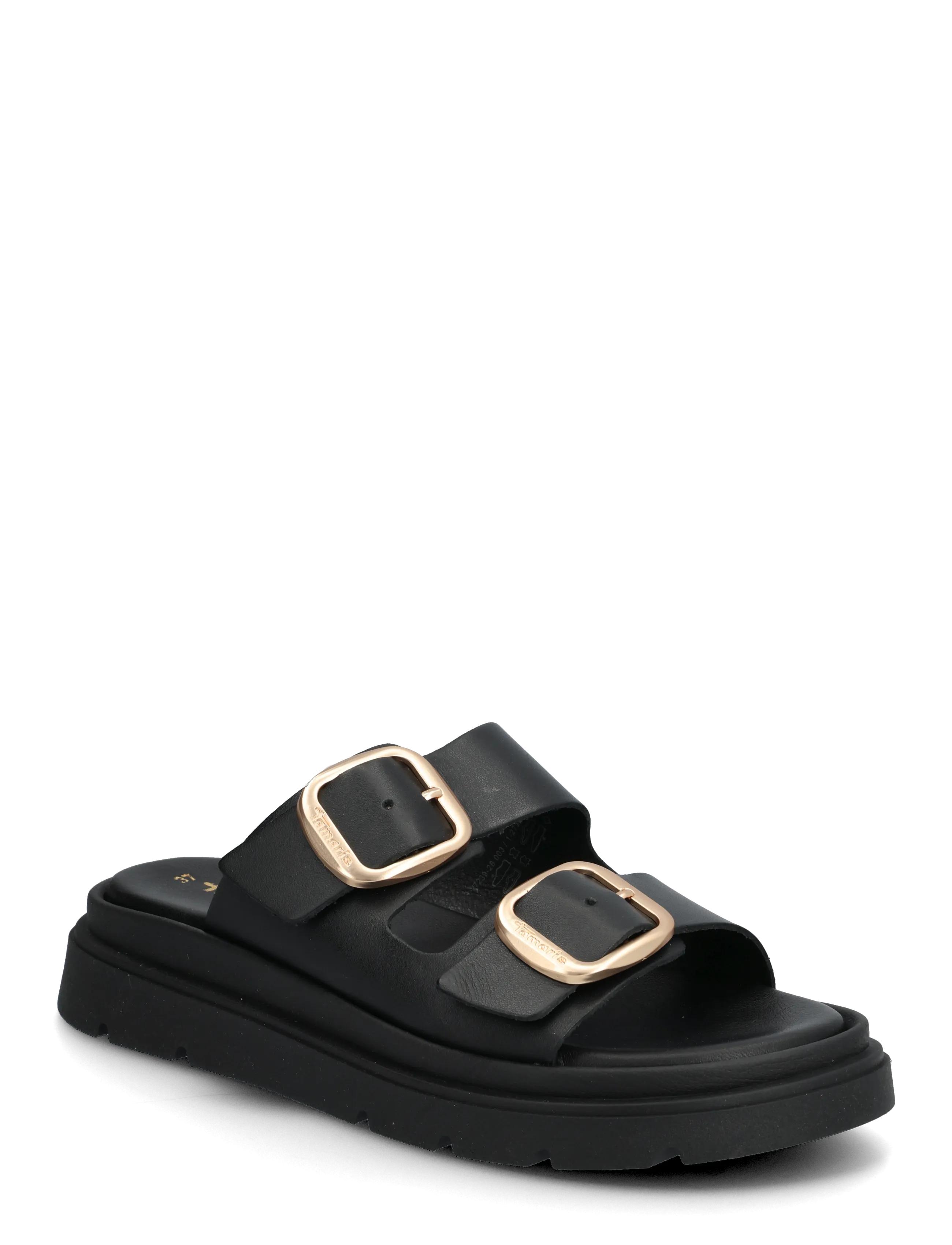 Tamaris Women Slides, 38, Black, Sandaler > Flade Sandals, Dame