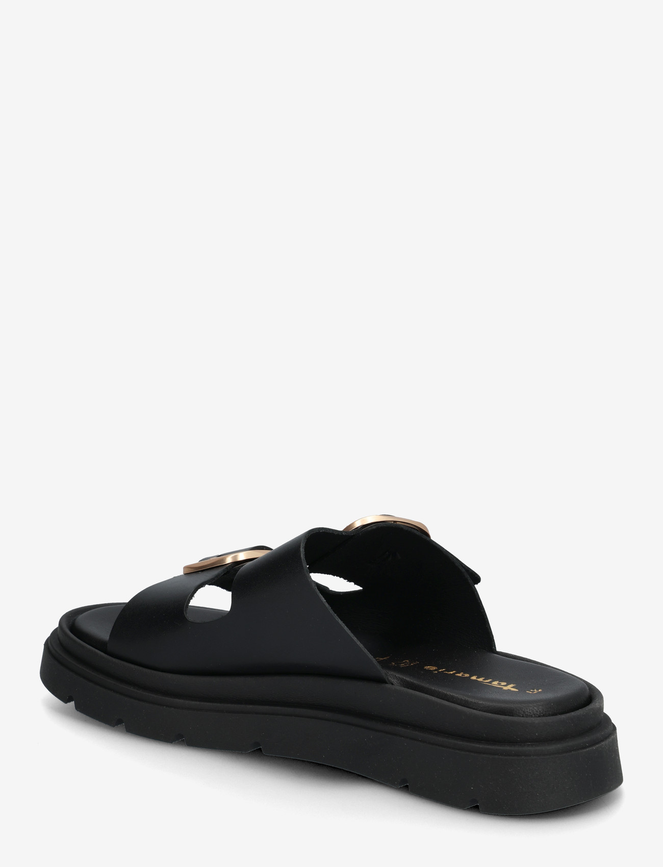 Tamaris - Women Slides - matalat sandaalit - black leather - 2