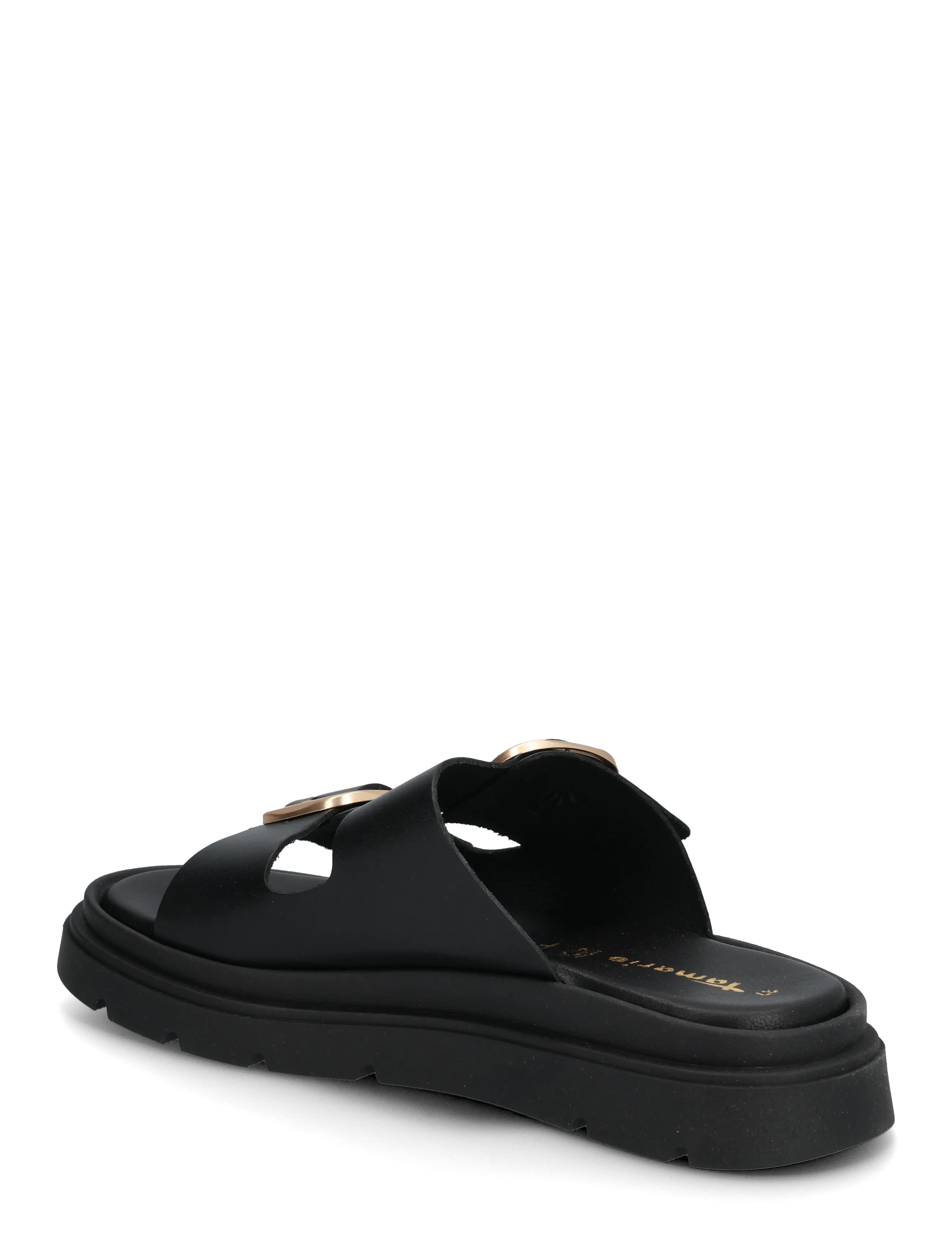 Tamaris - Women Slides - zempapēžu sandales - black leather - 2