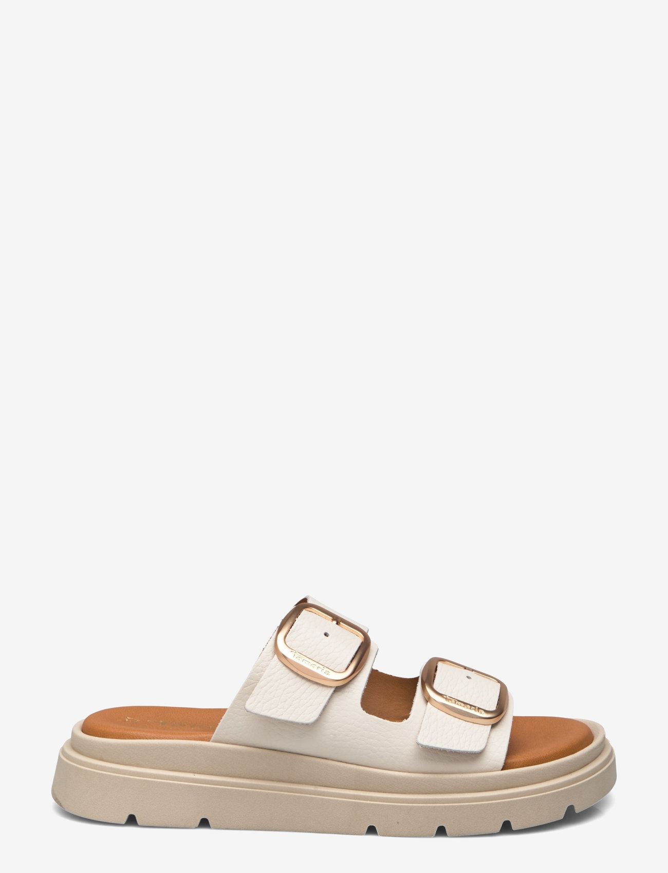 Tamaris - Women Slides - lygiapadės basutės - ivory leather - 1