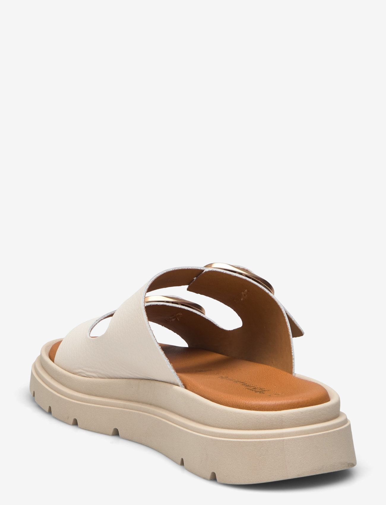 Tamaris - Women Slides - lygiapadės basutės - ivory leather - 2