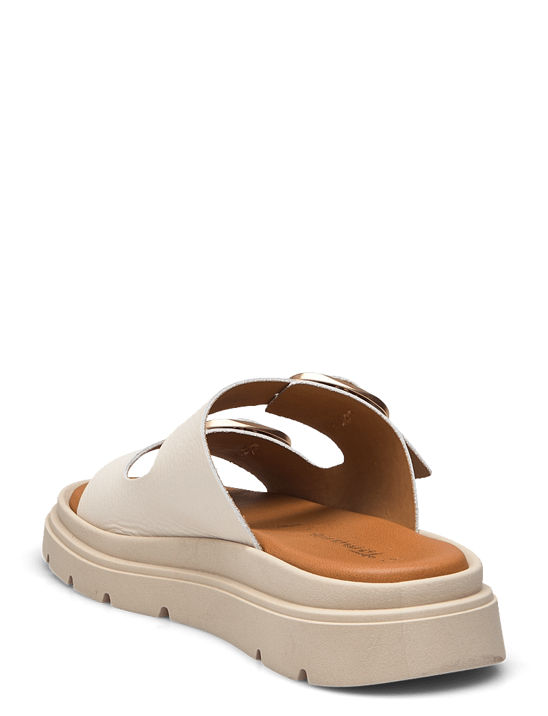 Tamaris - Women Slides - lygiapadės basutės - ivory leather - 2