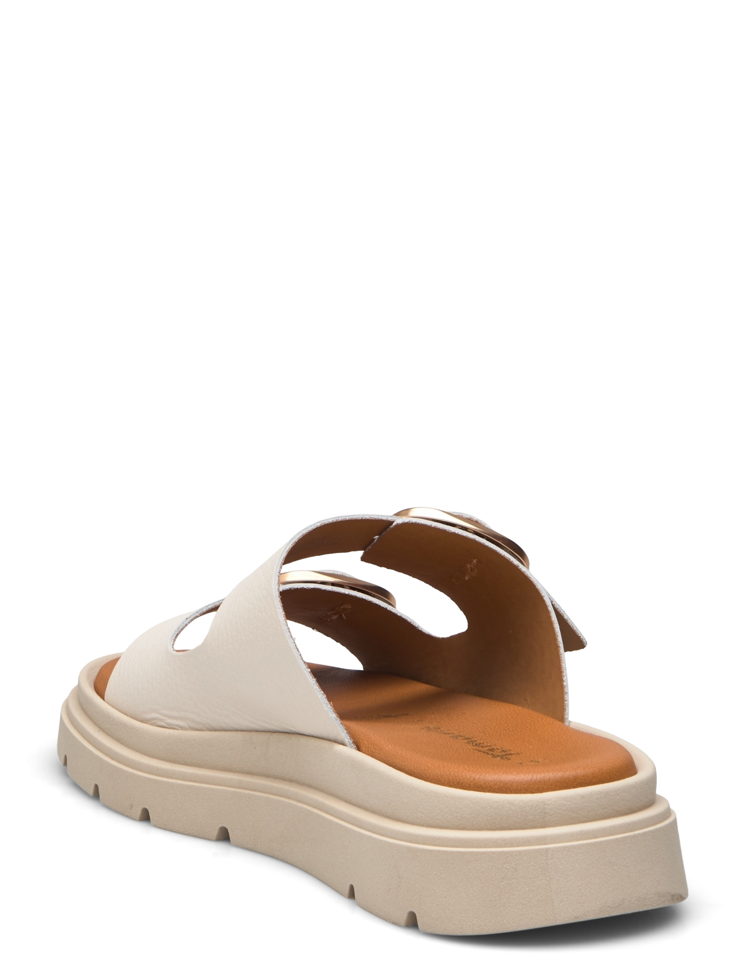 Tamaris - Women Slides - platta sandaler - ivory leather - 2