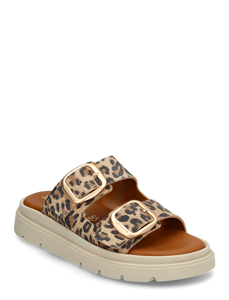 Tamaris - Women Slides - flat sandals - leopard - 0