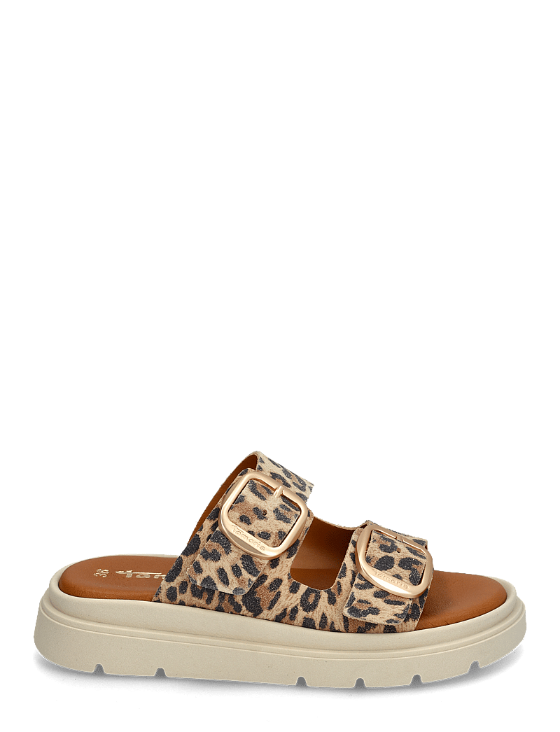 Tamaris - Women Slides - flat sandals - leopard - 1