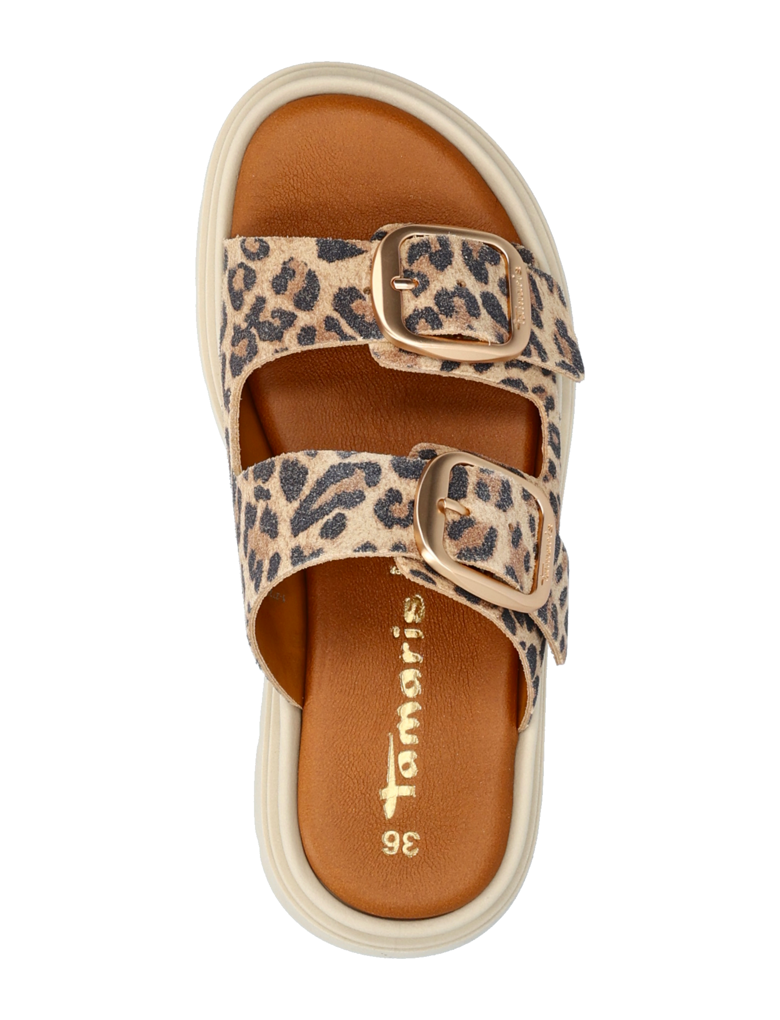 Tamaris - Women Slides - flade sandaler - leopard - 3