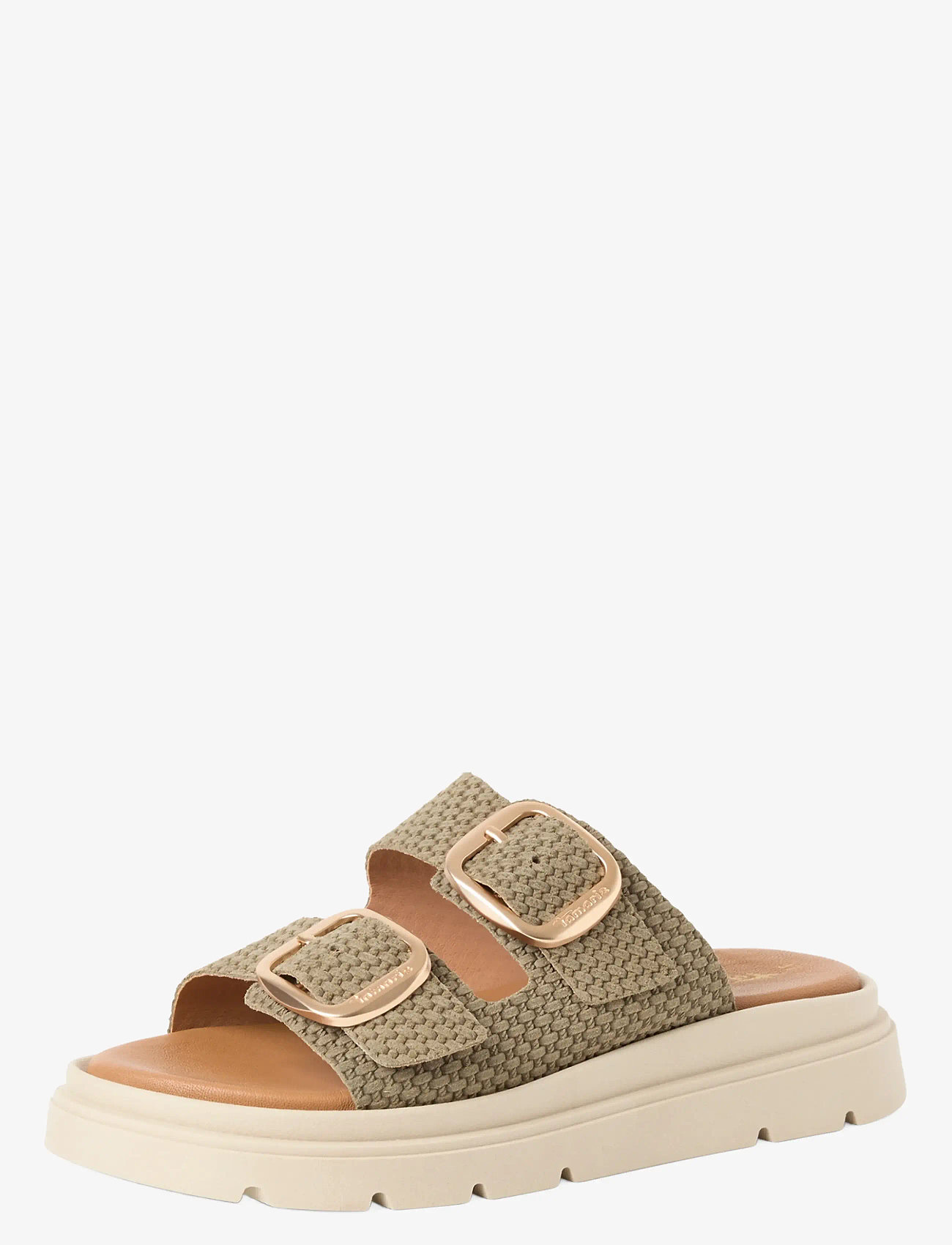 Tamaris - Women Slides - flade sandaler - olive structure - 0