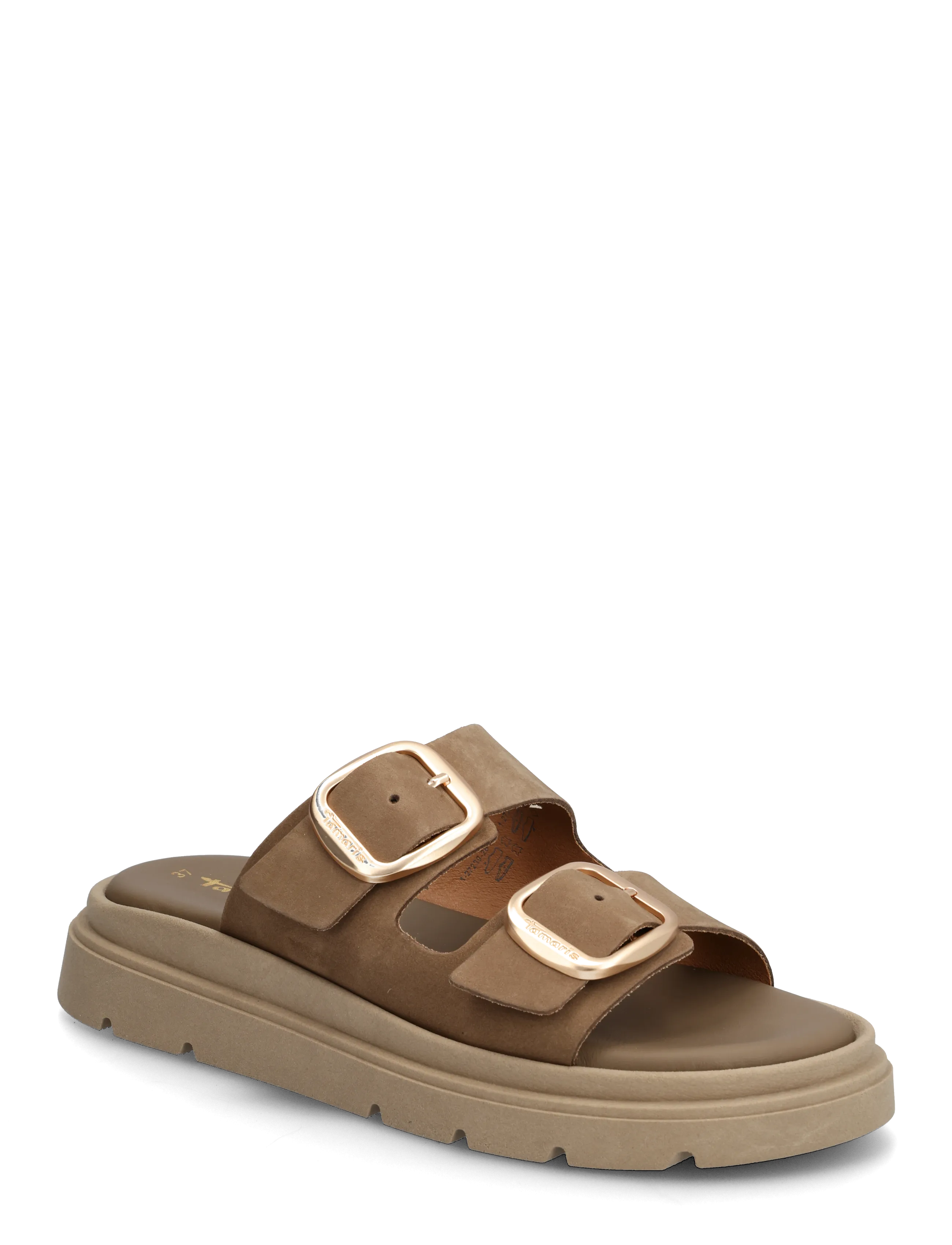 Tamaris Women Slides - Tamaris - TAUPE NUBUC / brown