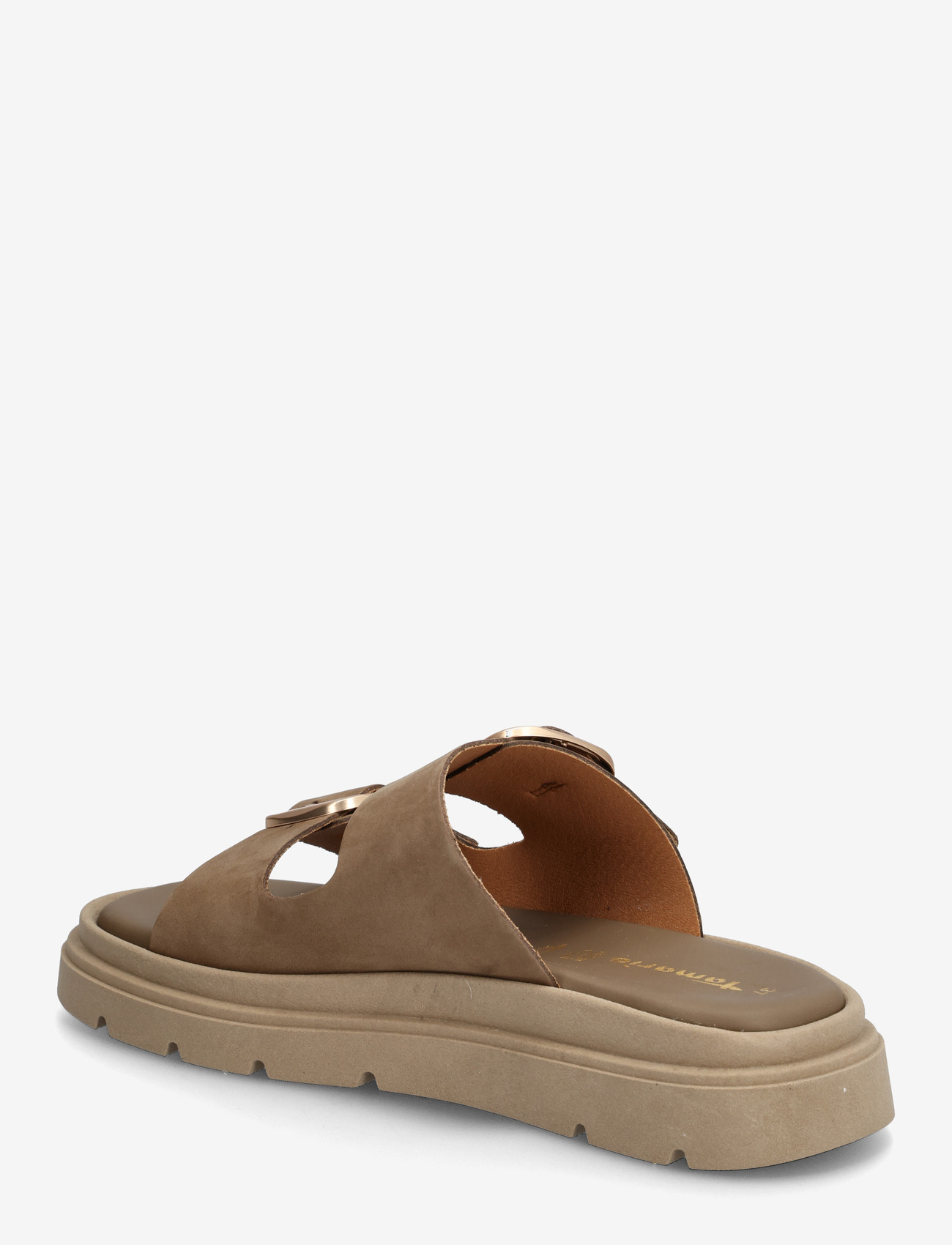 Tamaris - Women Slides - platte sandalen - taupe nubuc - 2