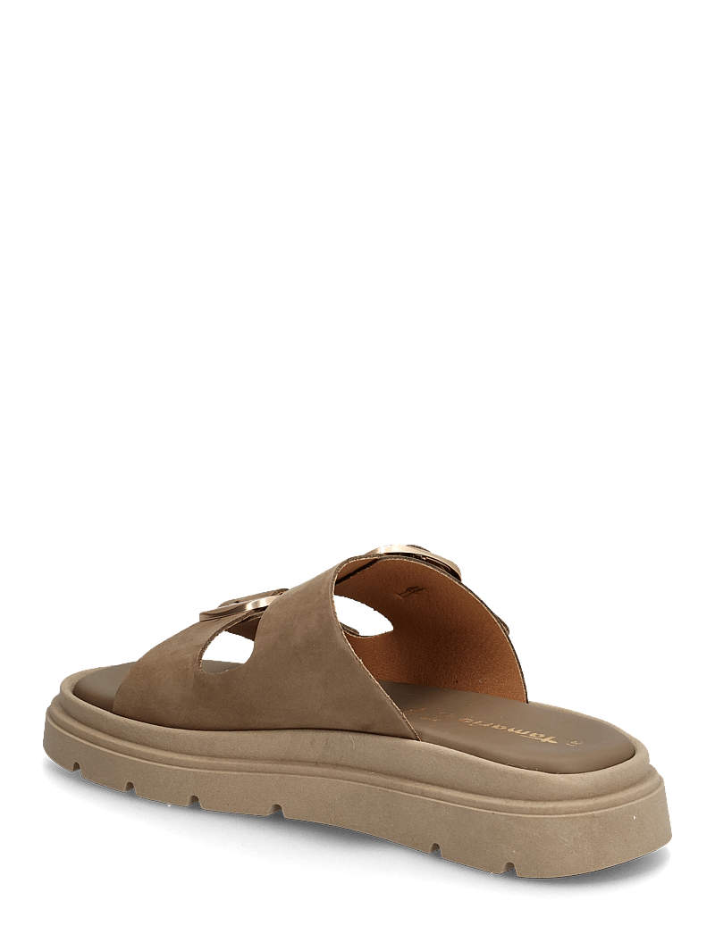 Tamaris - Women Slides - platte sandalen - taupe nubuc - 2