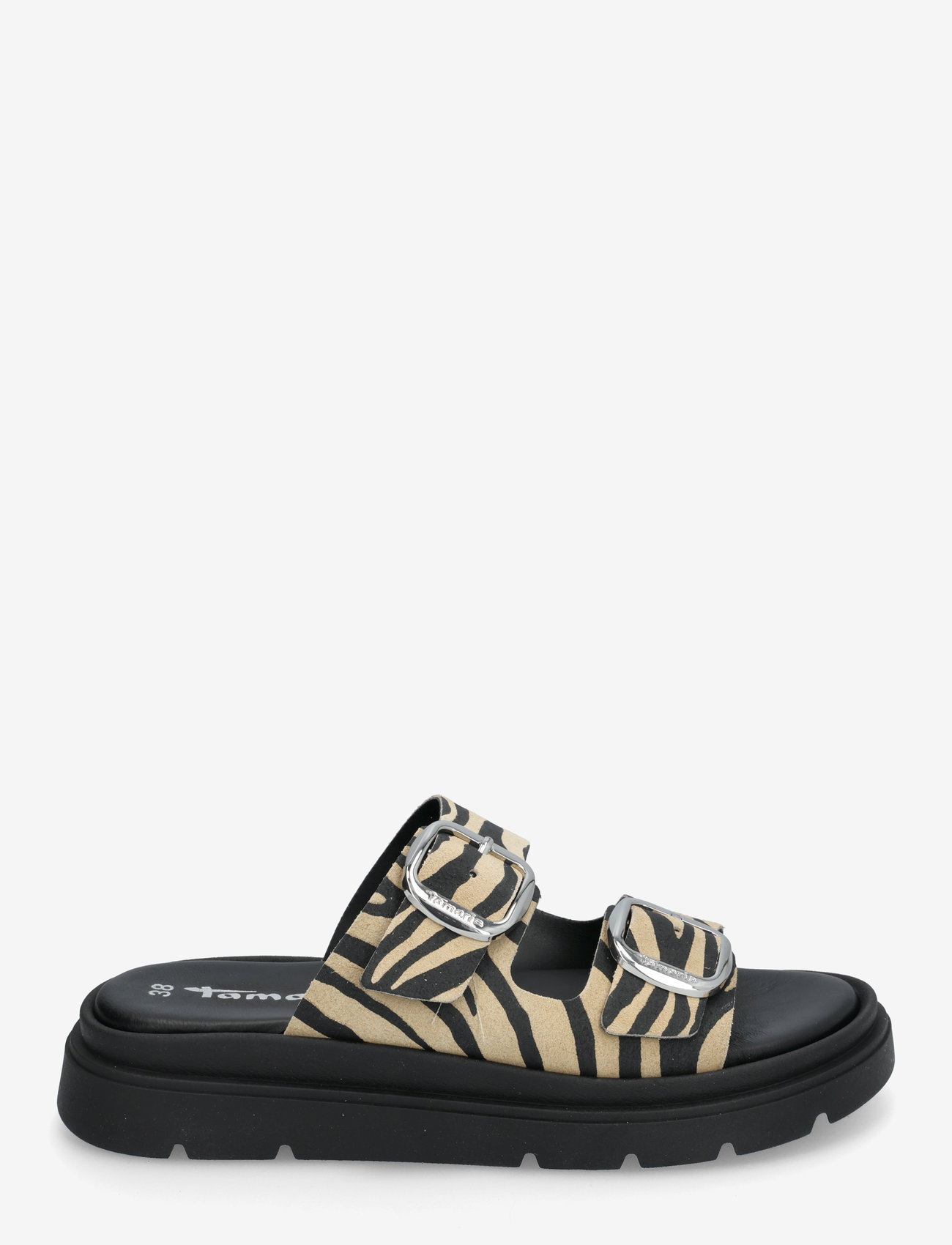 Tamaris - Women Slides - platta sandaler - zebra - 1