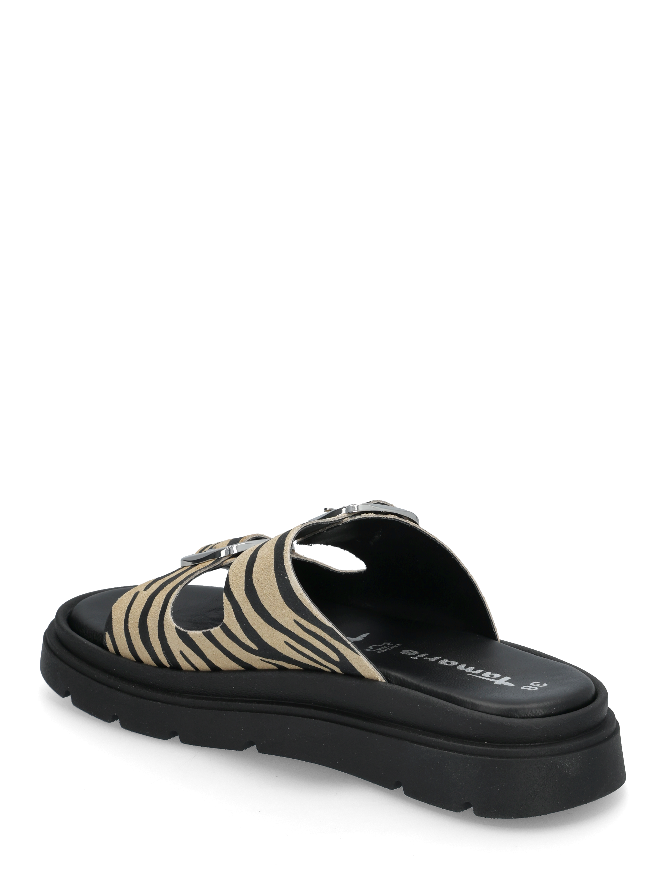 Tamaris - Women Slides - flade sandaler - zebra - 2
