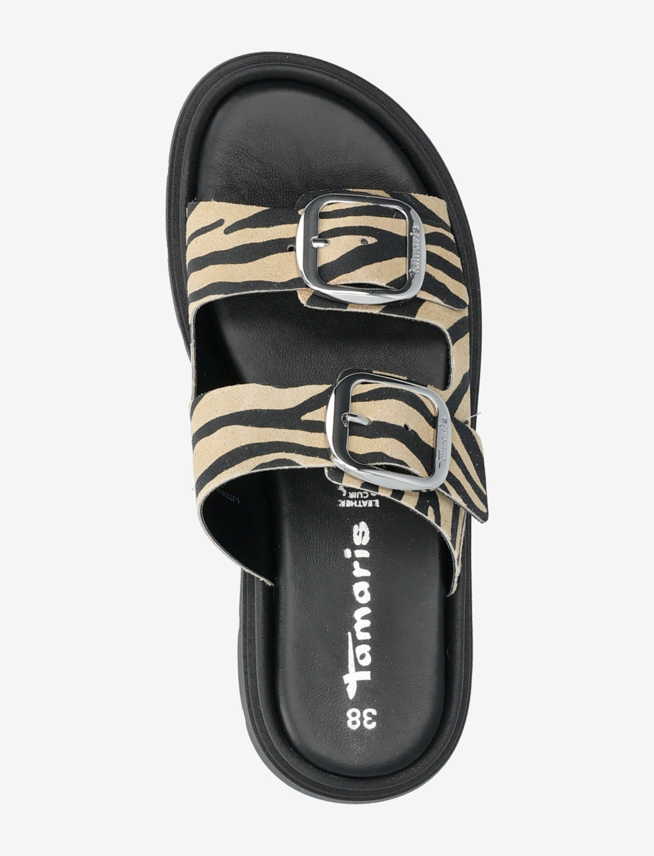 Tamaris - Women Slides - platta sandaler - zebra - 3