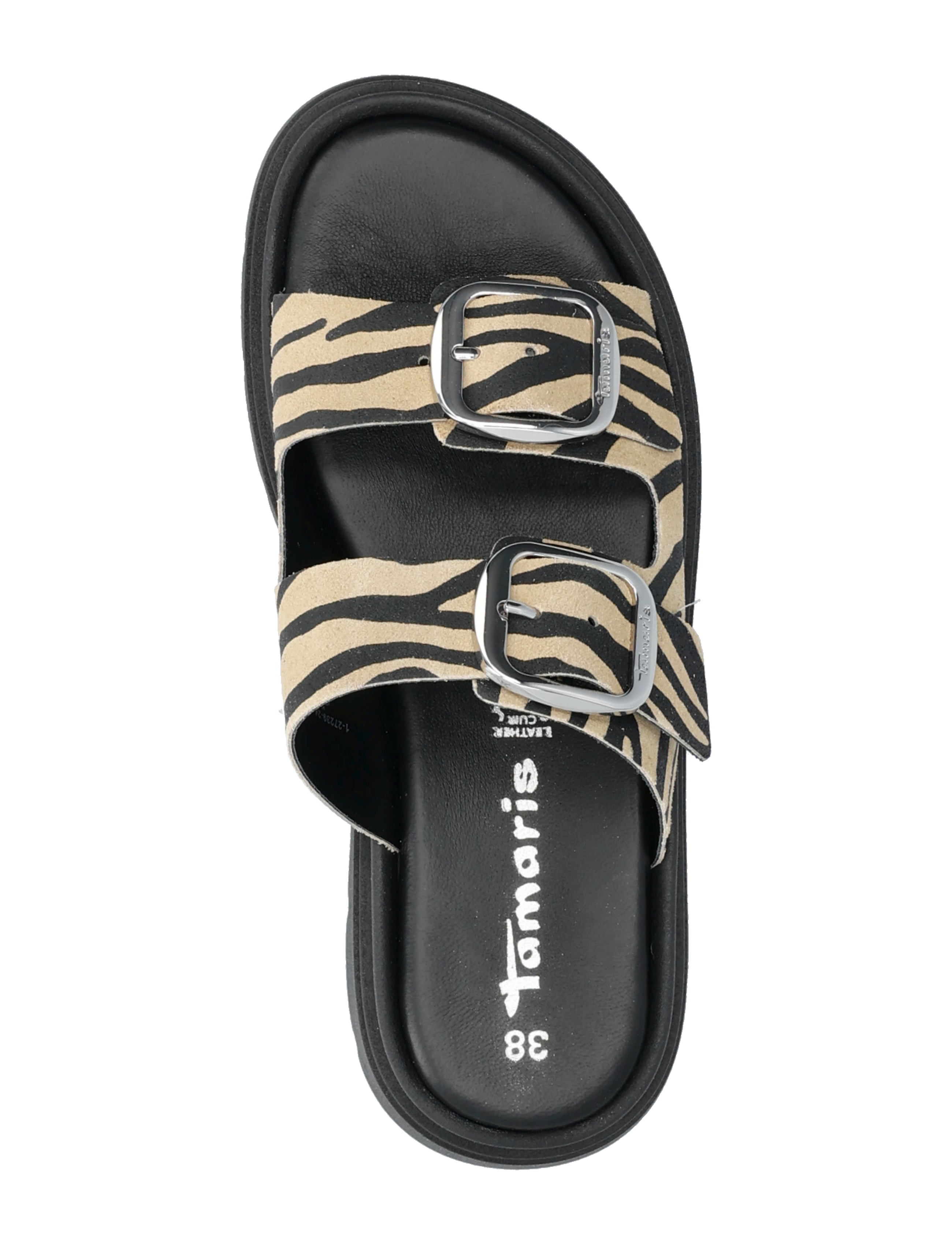Tamaris - Women Slides - flade sandaler - zebra - 3