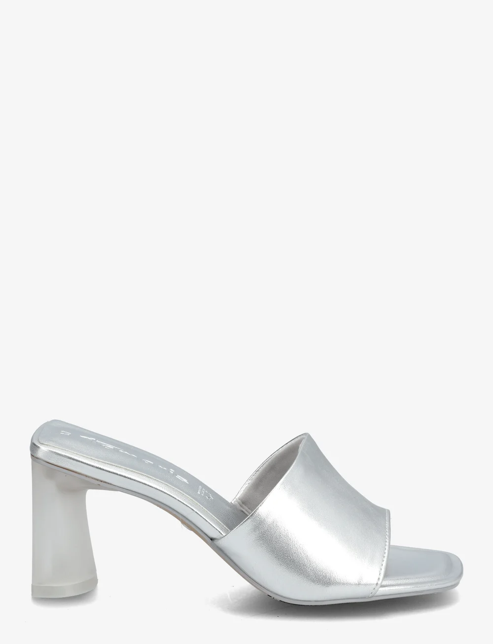 Tamaris - Women Slides - pantoletten mit absätzen - silver - 1
