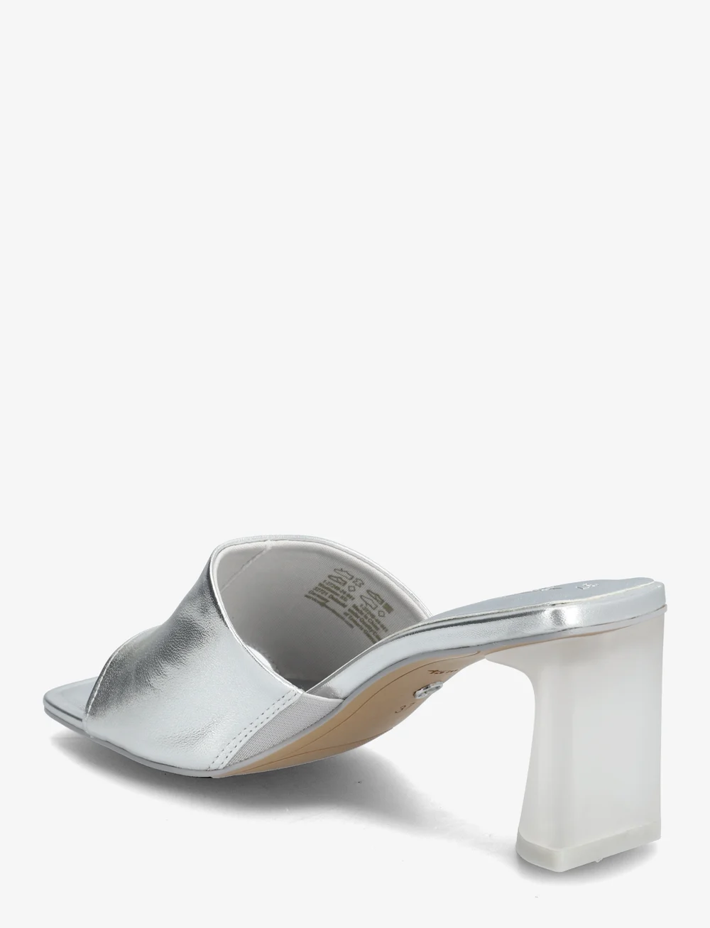 Tamaris - Women Slides - pantoletten mit absätzen - silver - 2