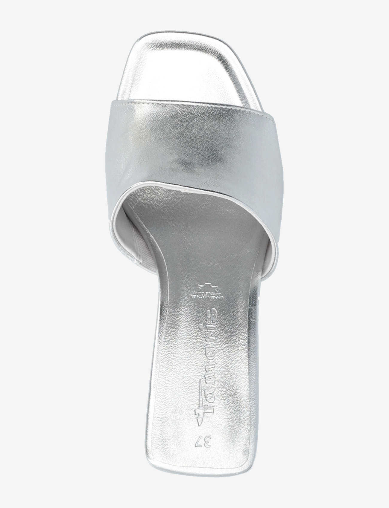 Tamaris - Women Slides - mules med klack - silver - 3