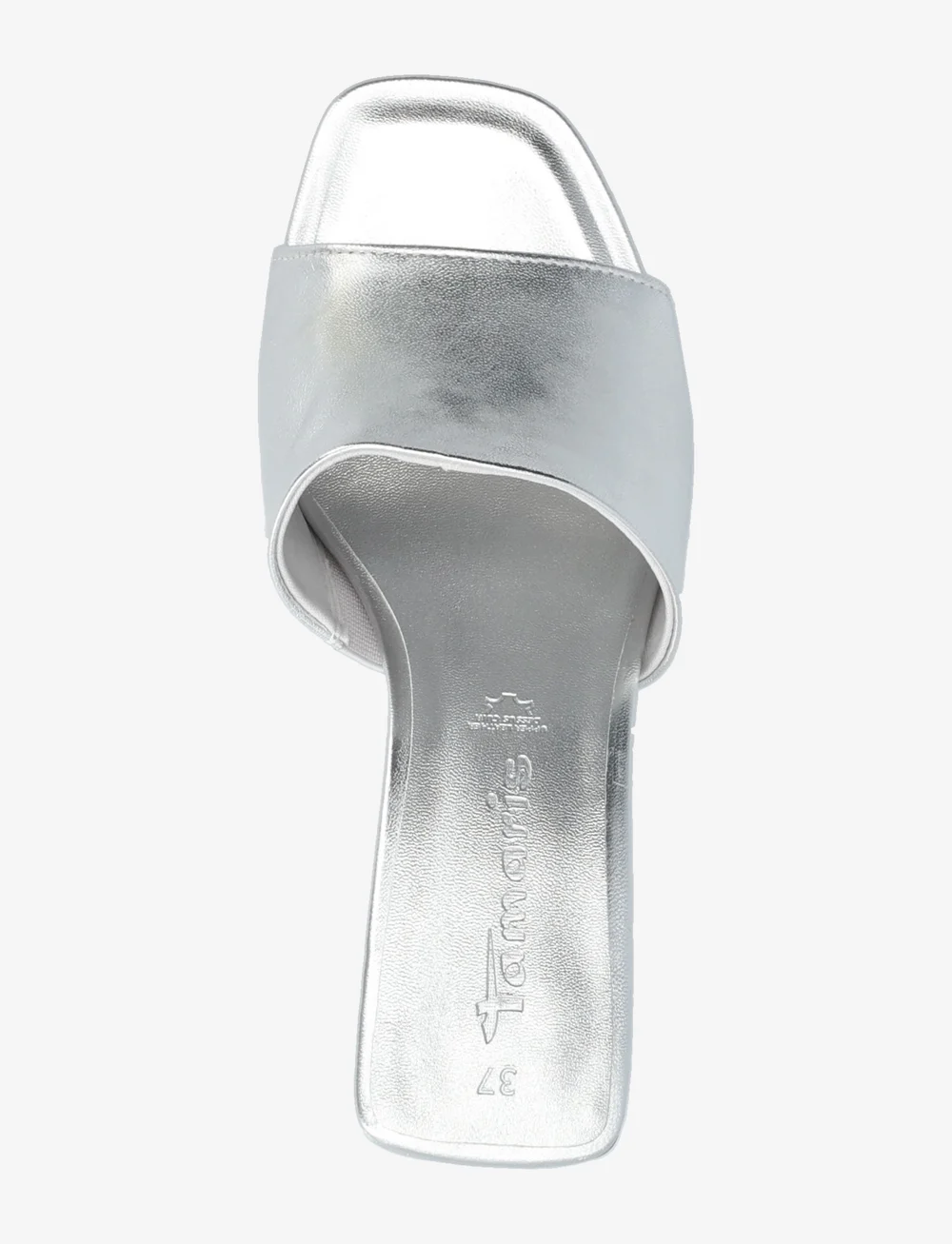 Tamaris - Women Slides - pantoletten mit absätzen - silver - 3