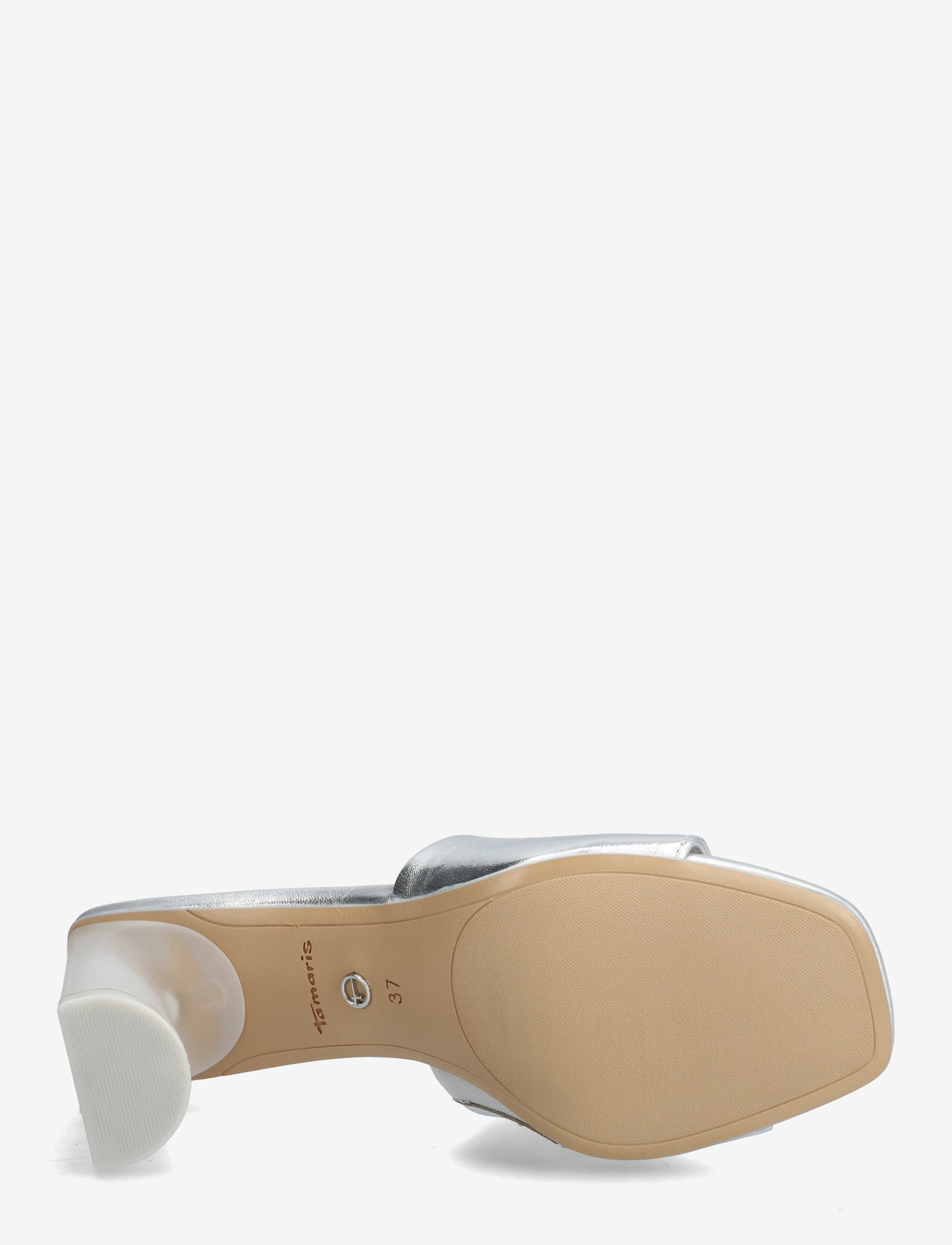 Tamaris - Women Slides - mules med klack - silver - 4