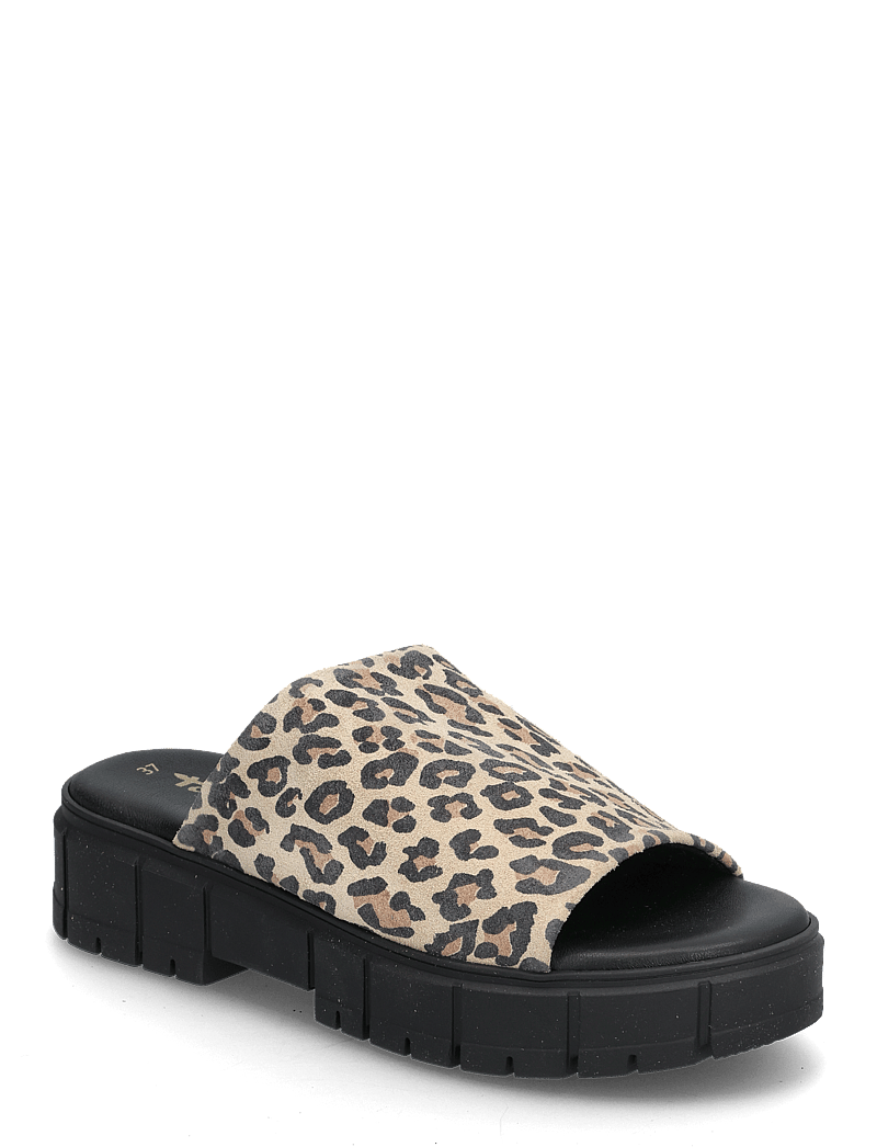 Tamaris - Women Slides - flache sandalen - leopard - 0