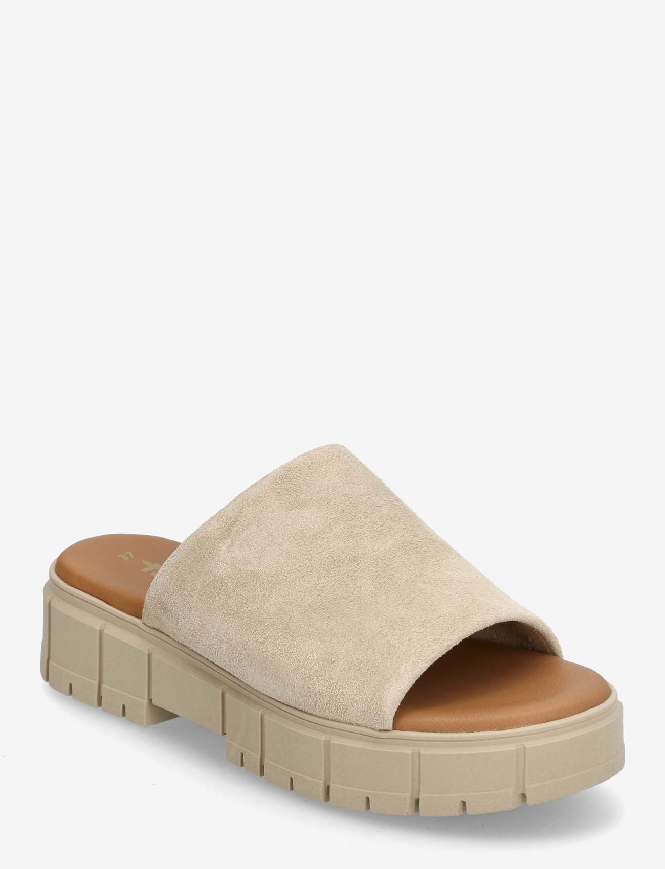 Tamaris - Women Slides - flade sandaler - tan suede - 0