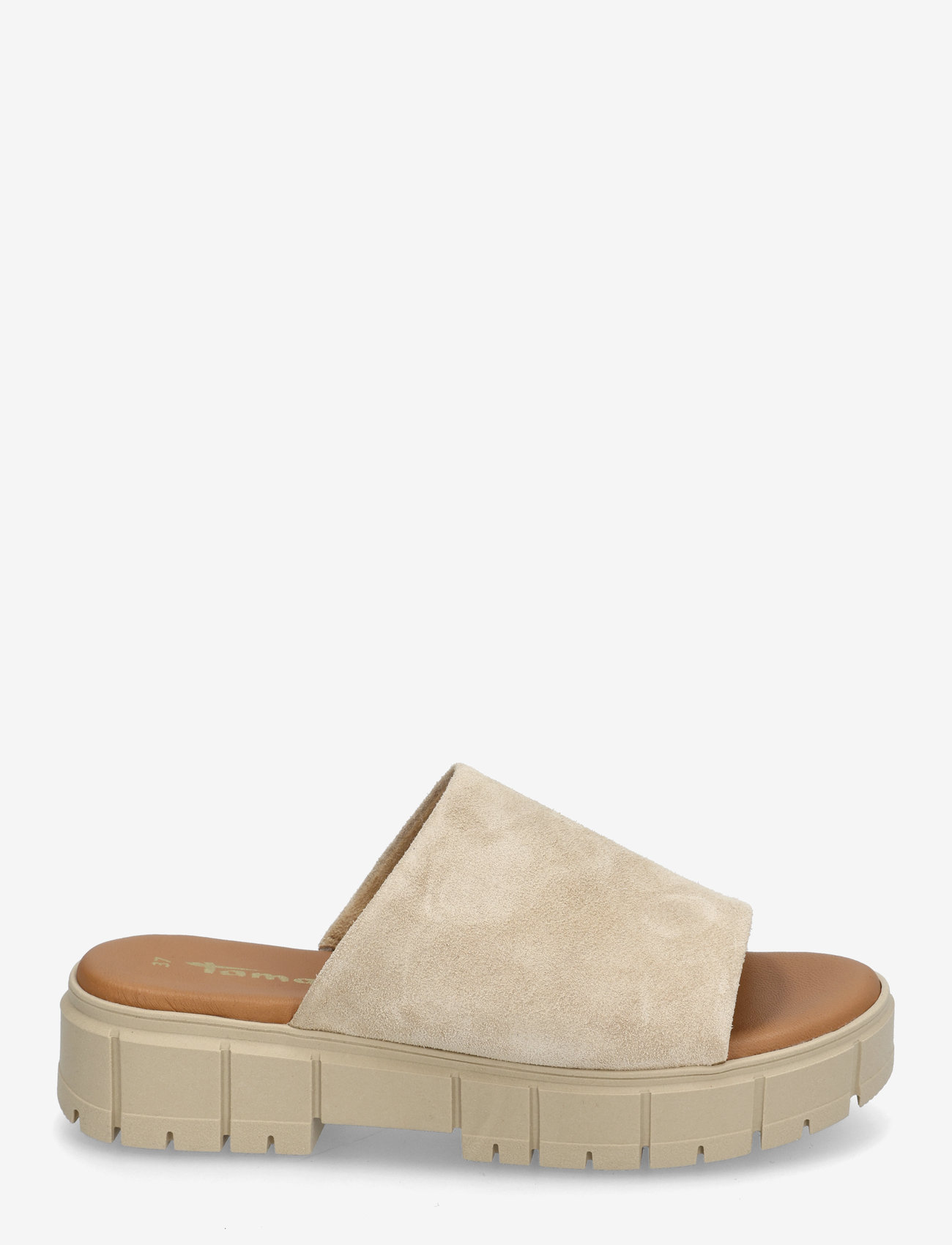 Tamaris - Women Slides - flade sandaler - tan suede - 1