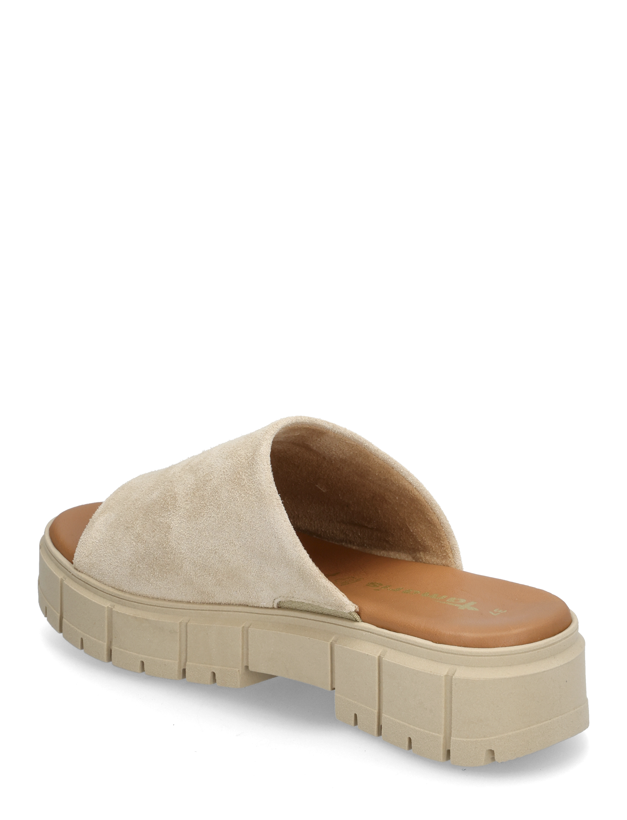 Tamaris - Women Slides - platta sandaler - tan suede - 2