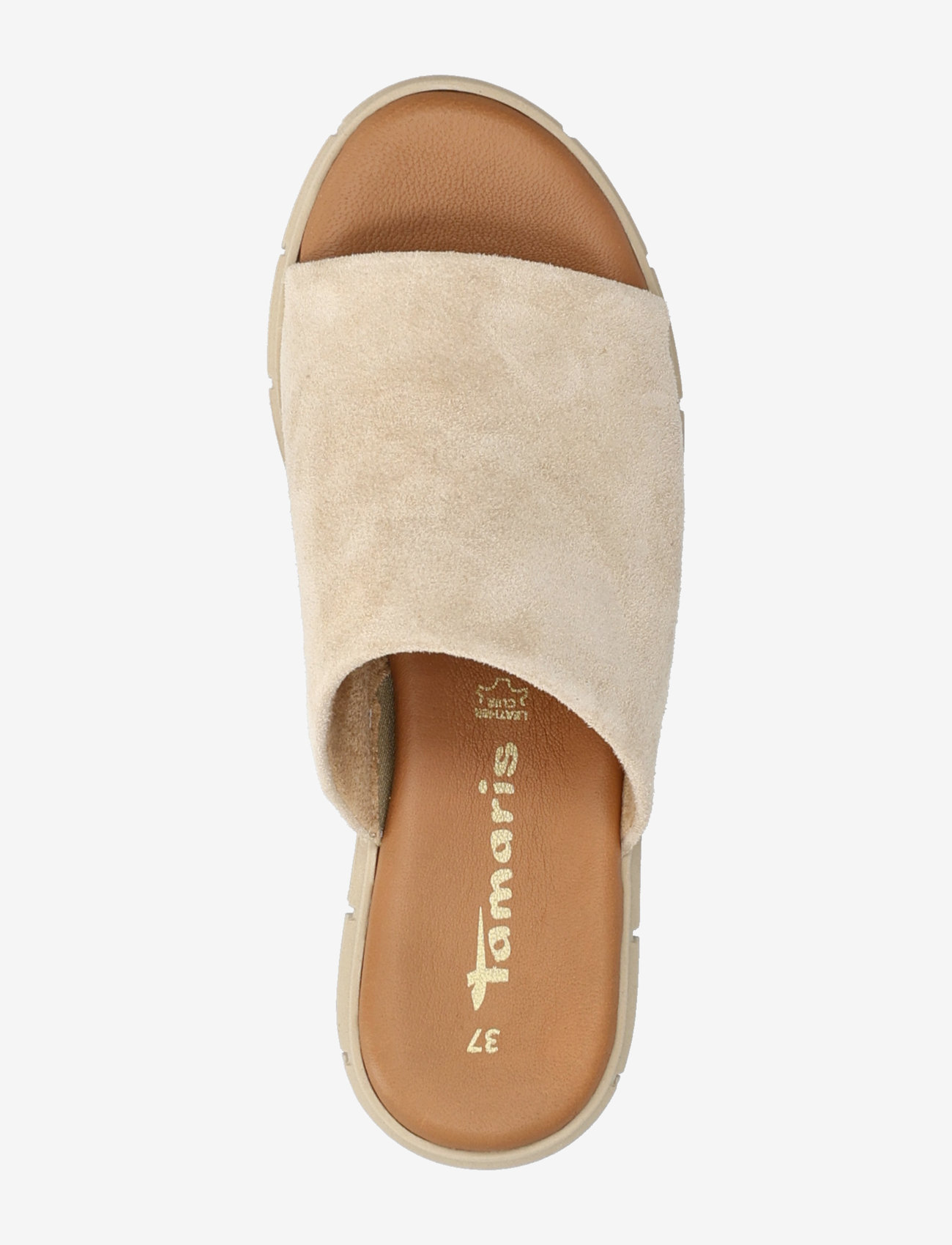 Tamaris - Women Slides - flade sandaler - tan suede - 3