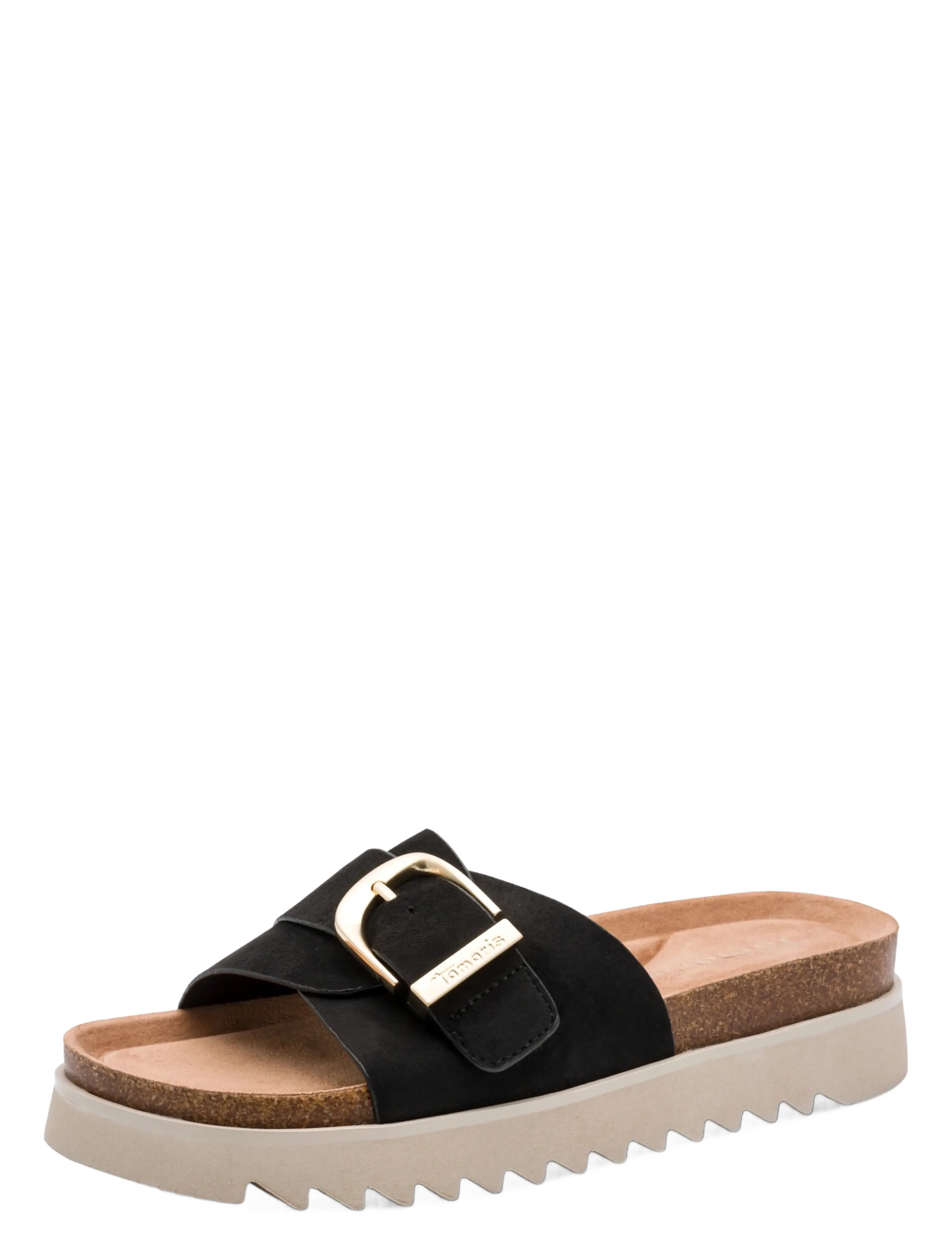 Tamaris Women Slides, 41, Black, Sandaler > Flade Sandals, Dame
