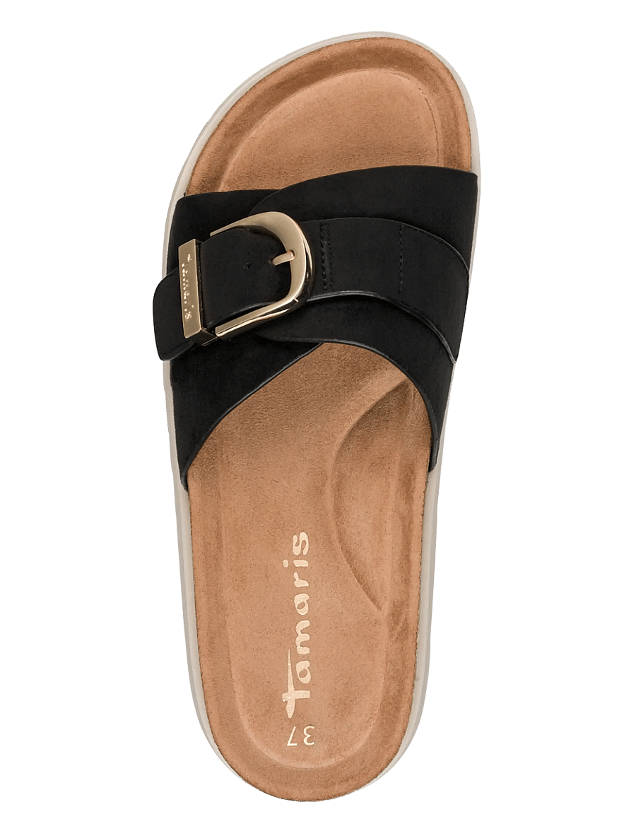 Tamaris - Women Slides - flat sandals - black - 4