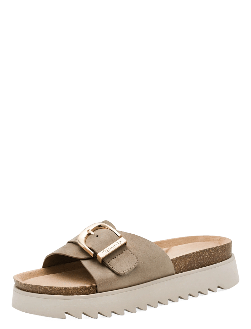 Tamaris - Women Slides - flade sandaler - taupe - 0