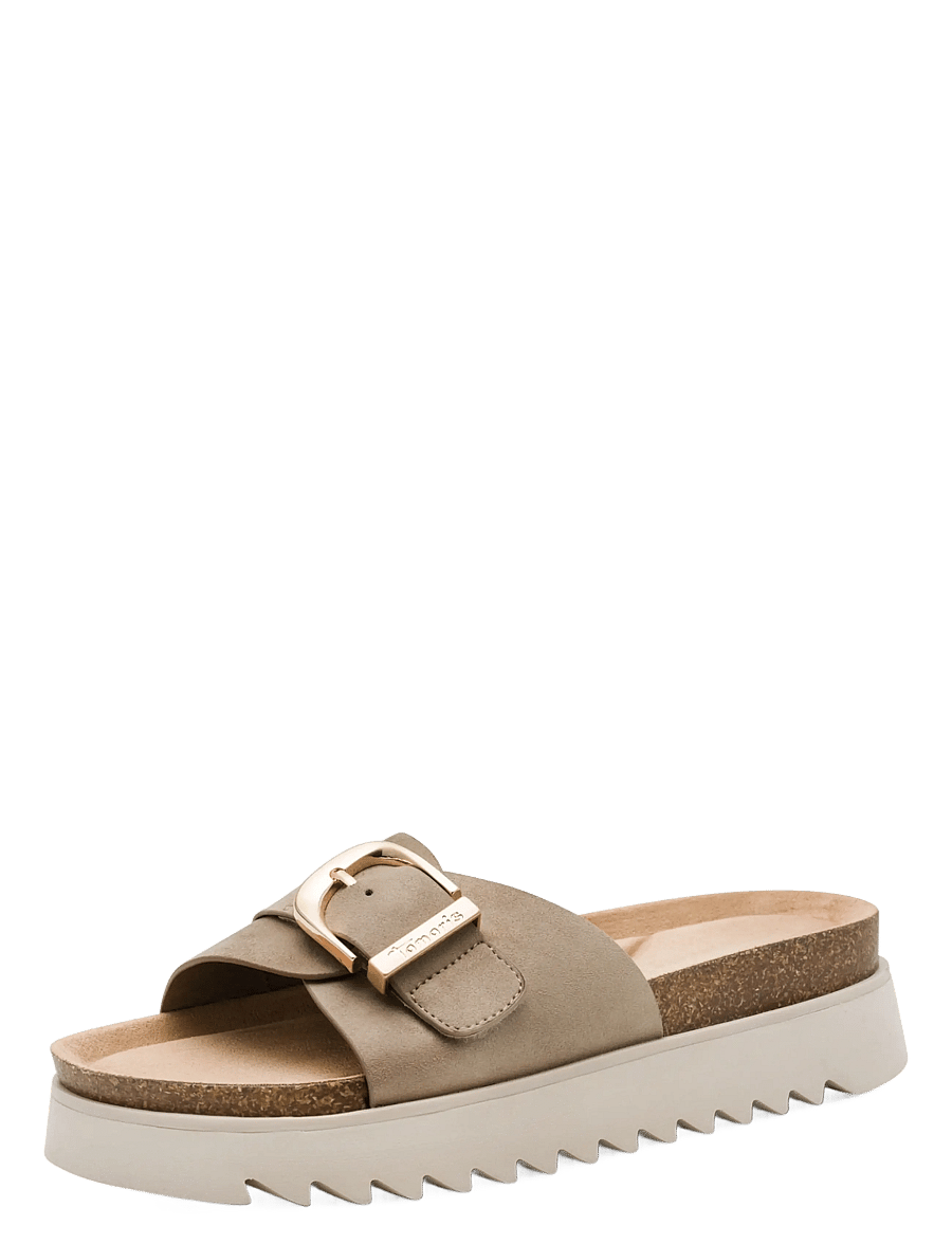 Tamaris - Women Slides - flache sandalen - taupe - 0