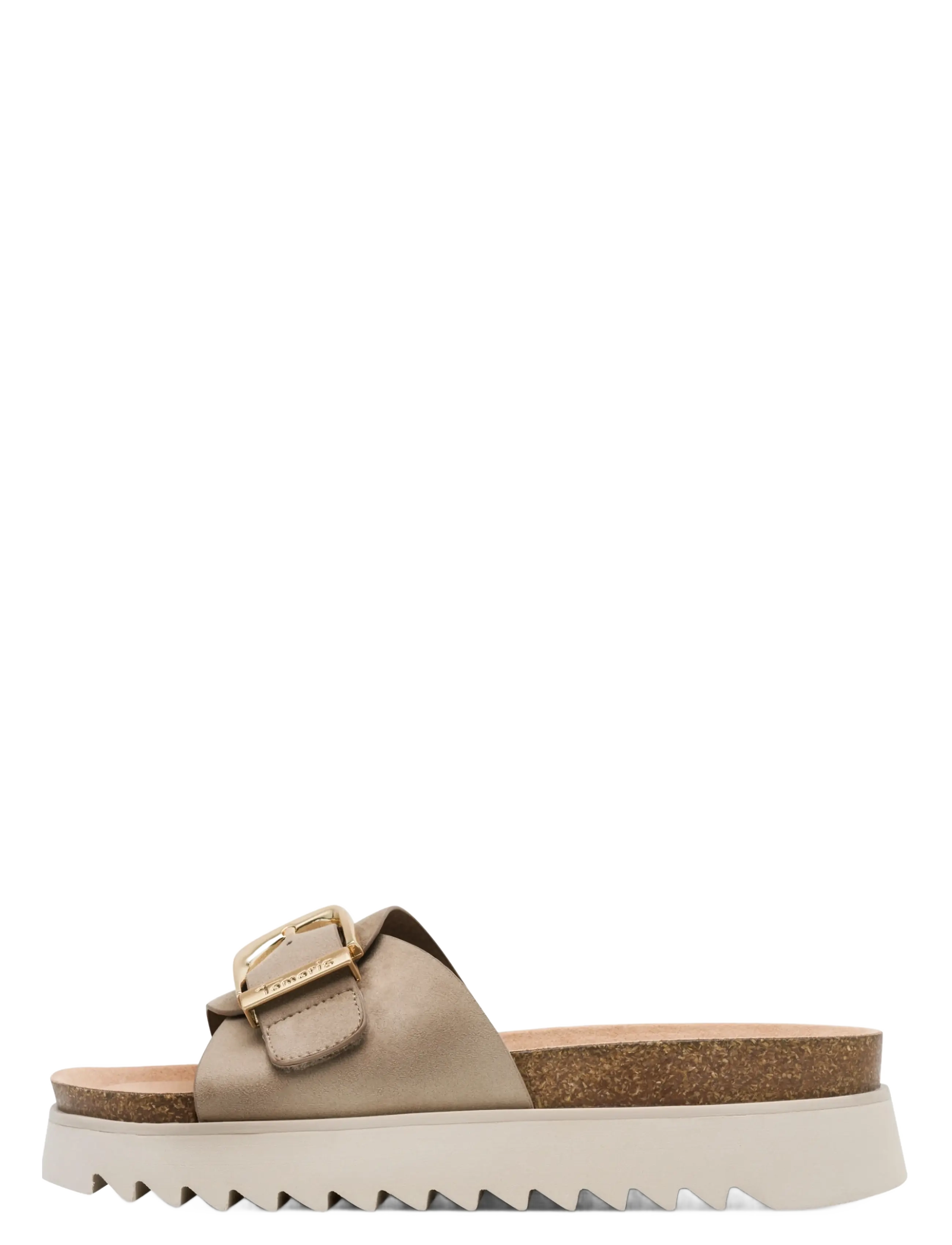 Tamaris - Women Slides - flatir sandalar - taupe - 1