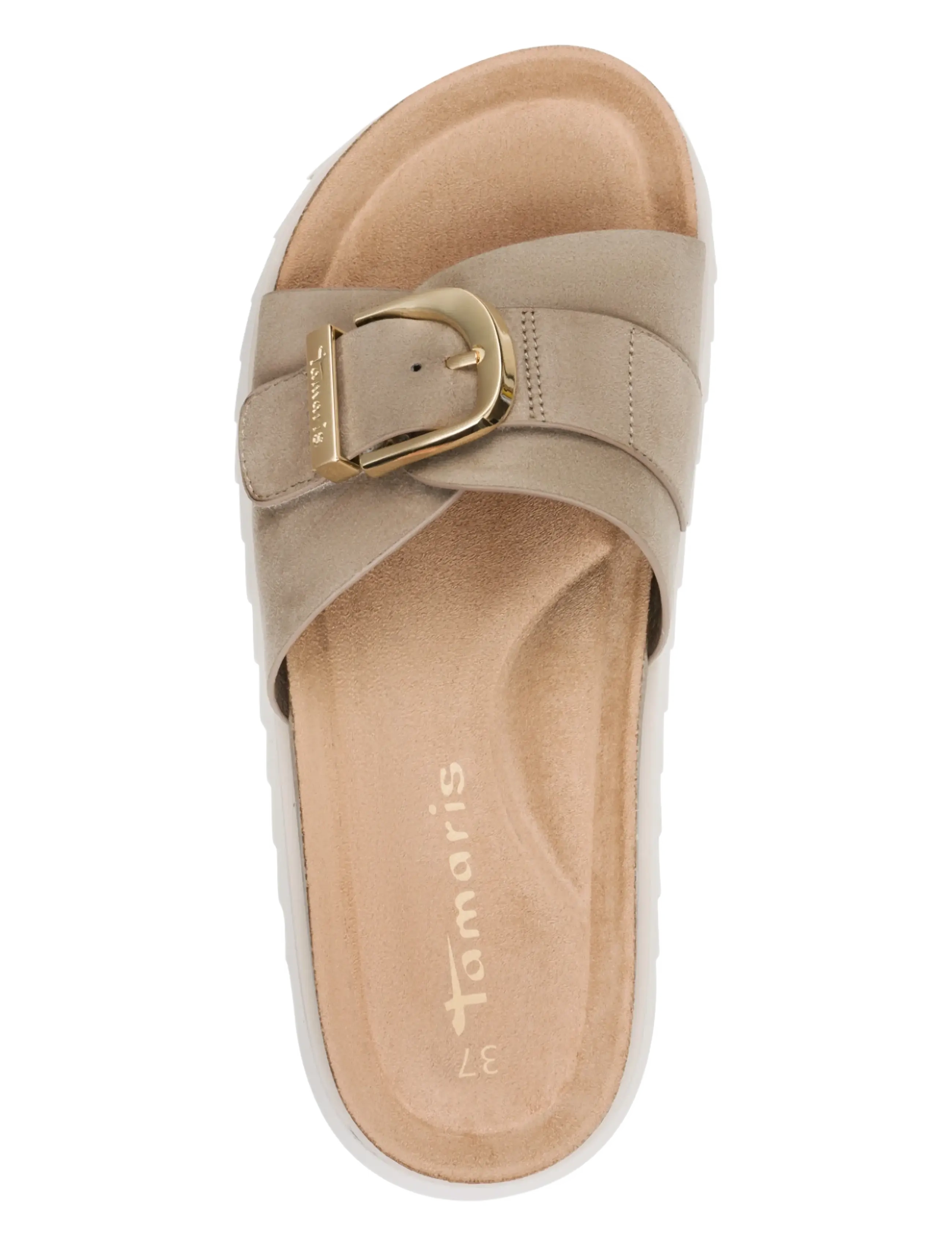 Tamaris - Women Slides - flatir sandalar - taupe - 4