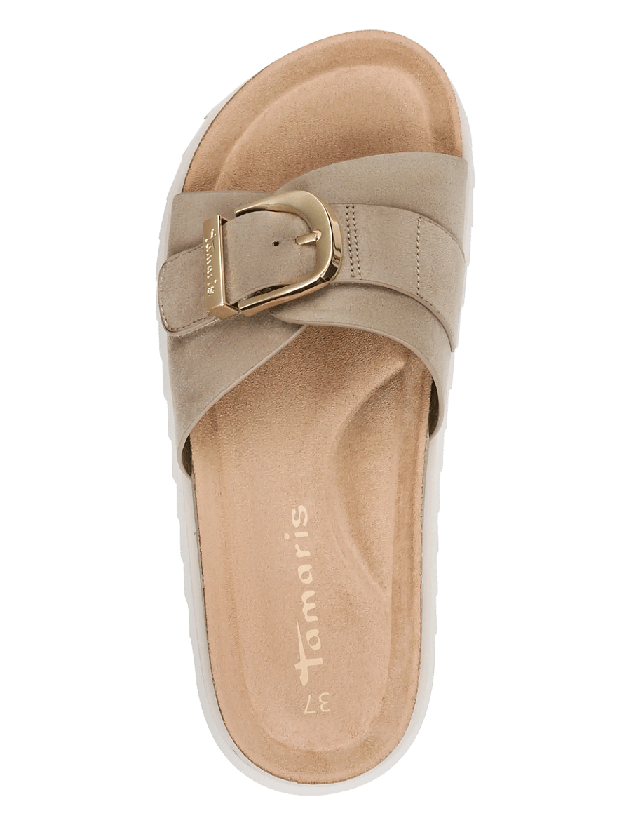 Tamaris - Women Slides - flache sandalen - taupe - 4
