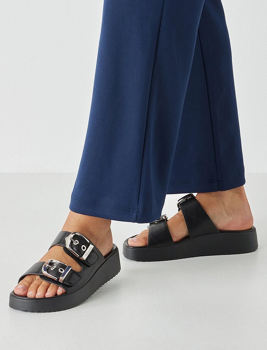 Tamaris - Women Slides - platta sandaler - black - 5