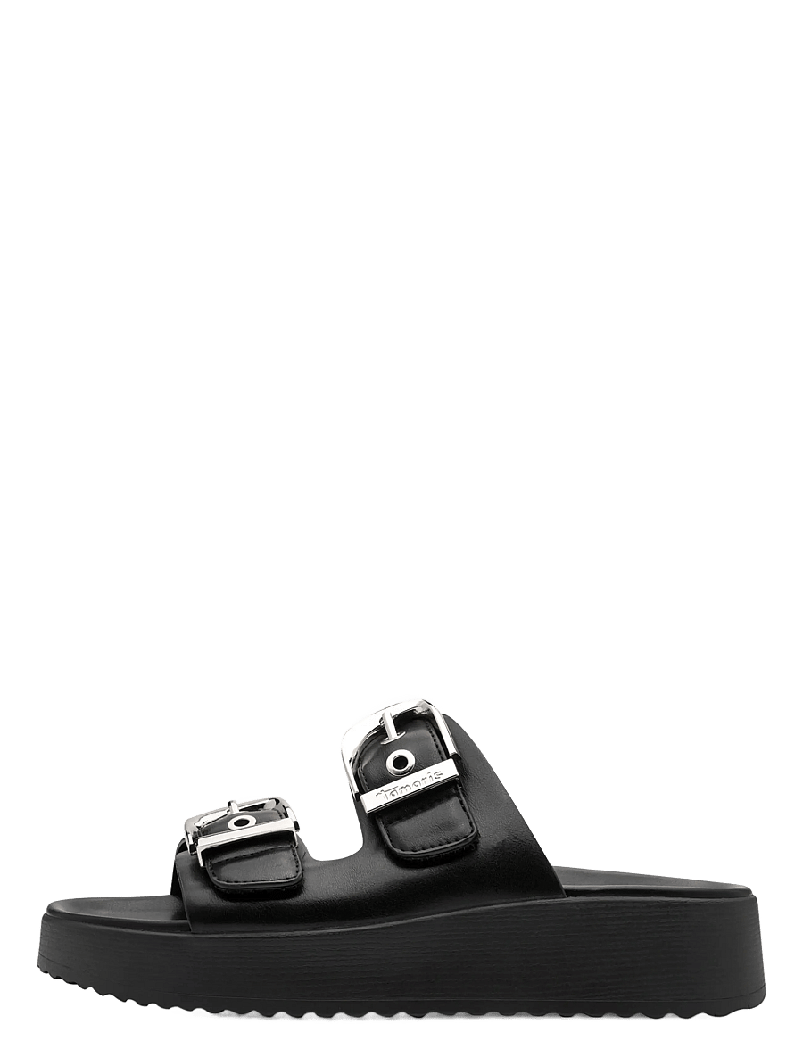 Tamaris - Women Slides - platta sandaler - black - 1