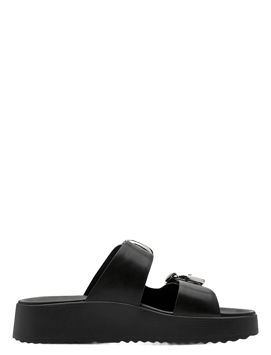Tamaris - Women Slides - platta sandaler - black - 2