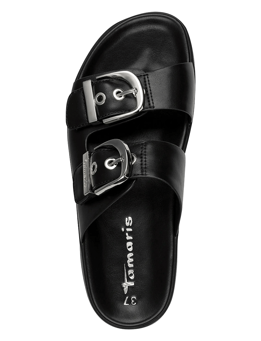 Tamaris - Women Slides - platta sandaler - black - 4